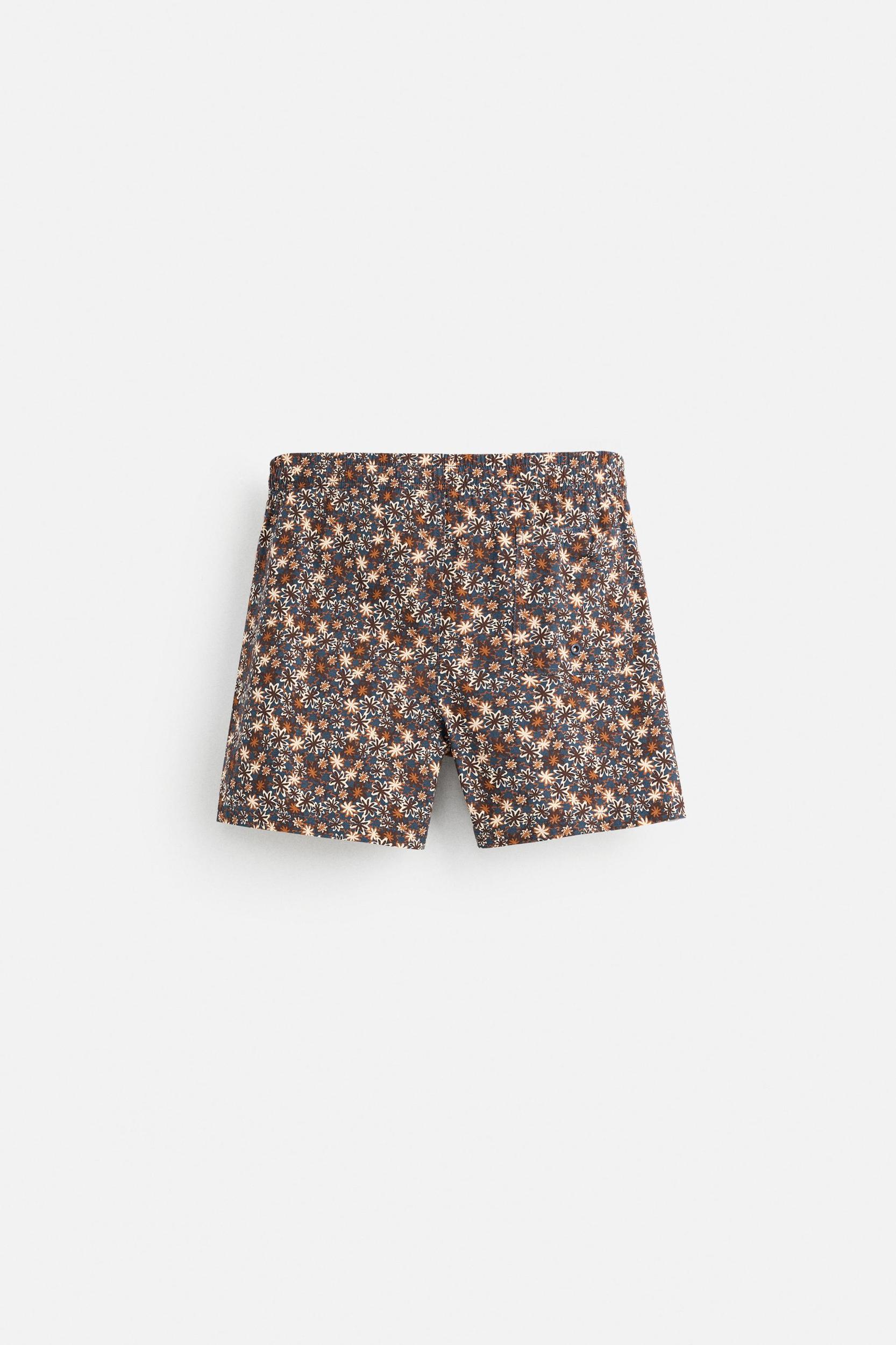 FLORAL PRINT MID-LENGTH SWIMSUIT Product Image