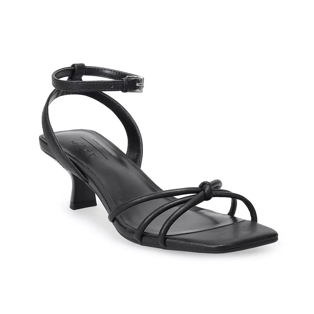 Apt. 9® Maison Kitten Heel Knot Women's Heels, Black Product Image