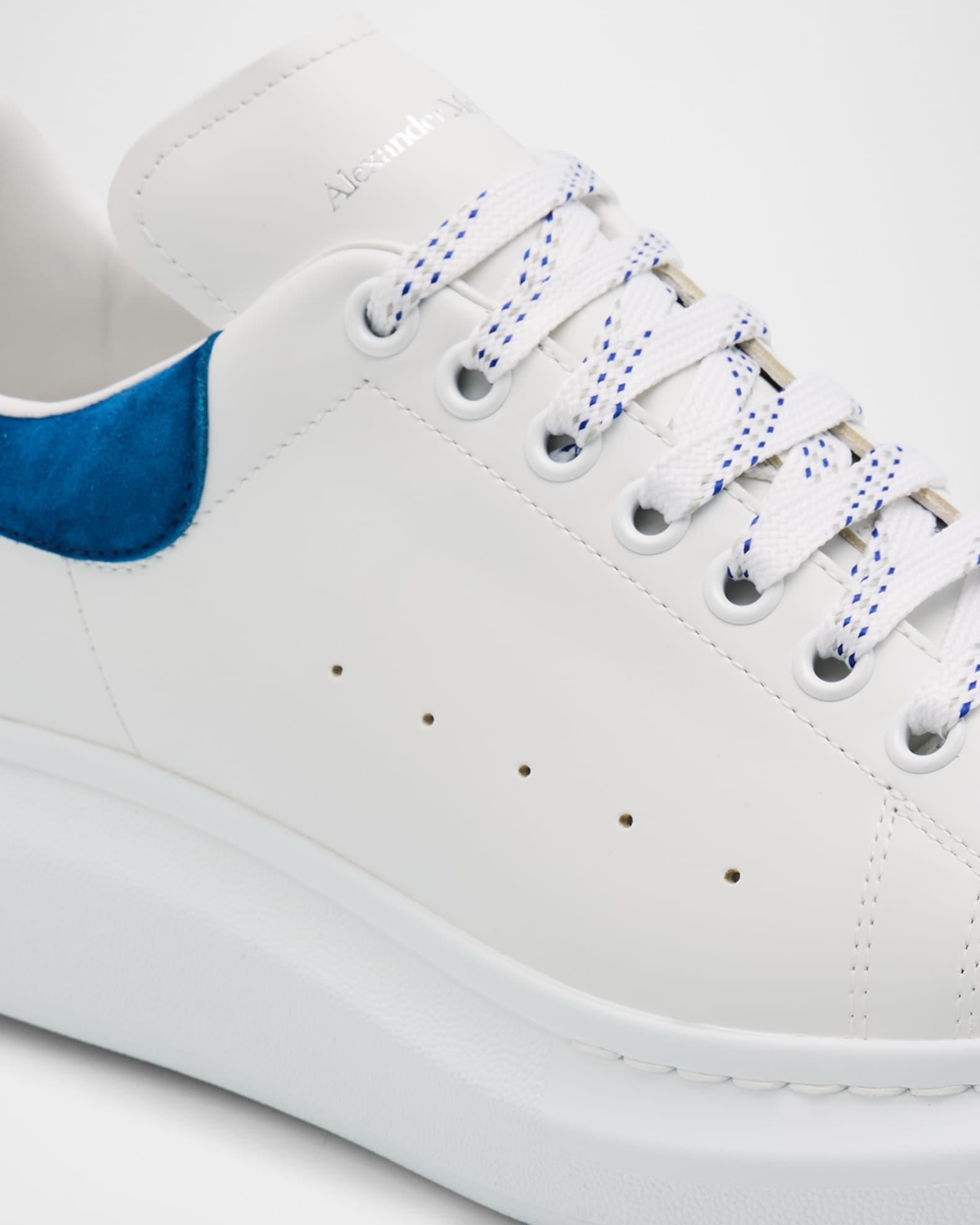 Men's Larry Leather and Velour Low-Top Sneakers Product Image