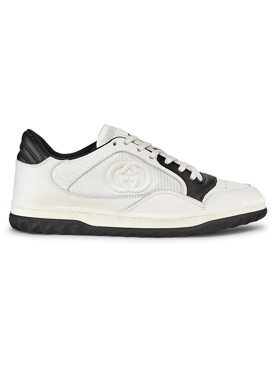 Bicolor Leather Low-Top Sneakers Product Image