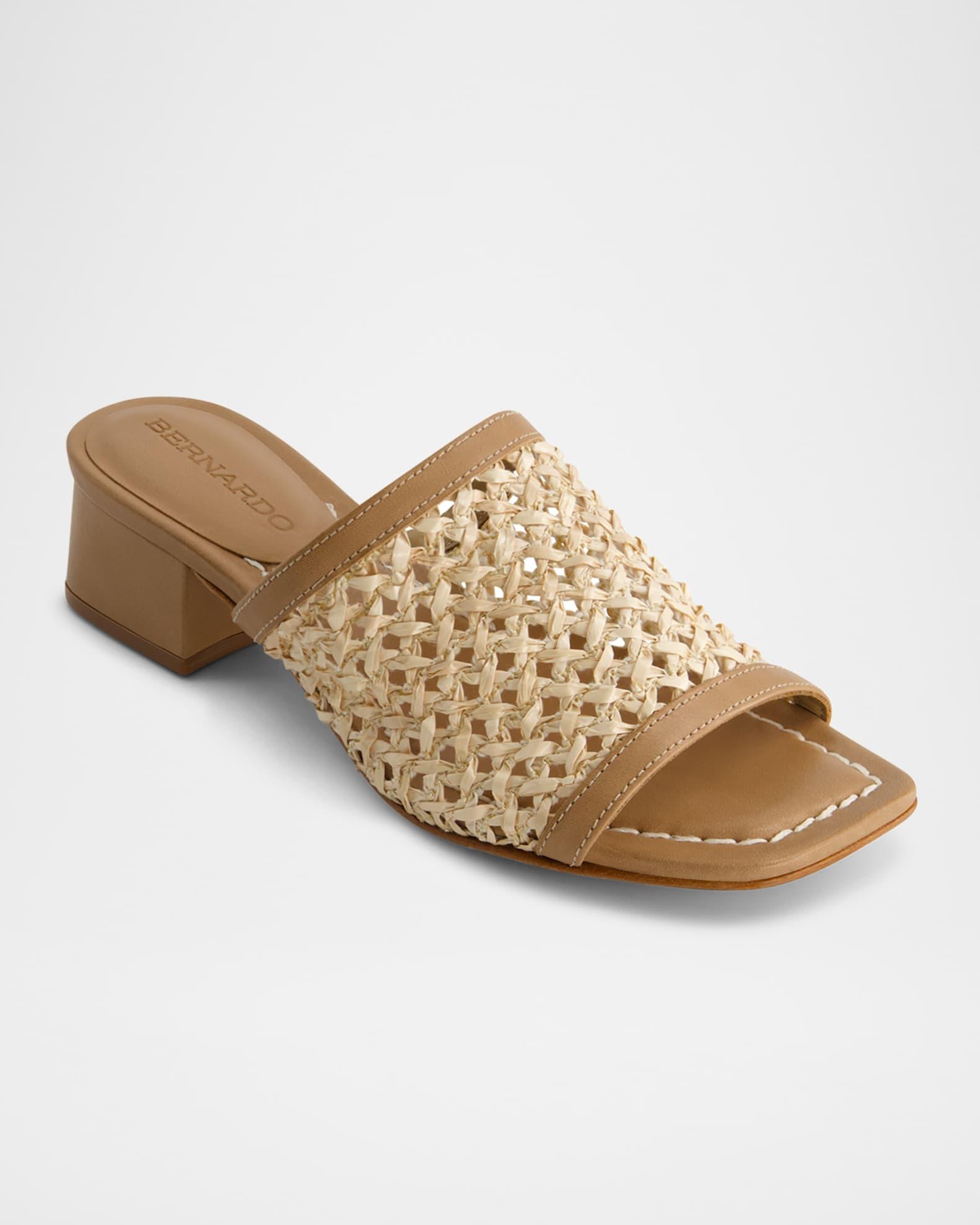 Jenne Raffia Slide Sandals Product Image