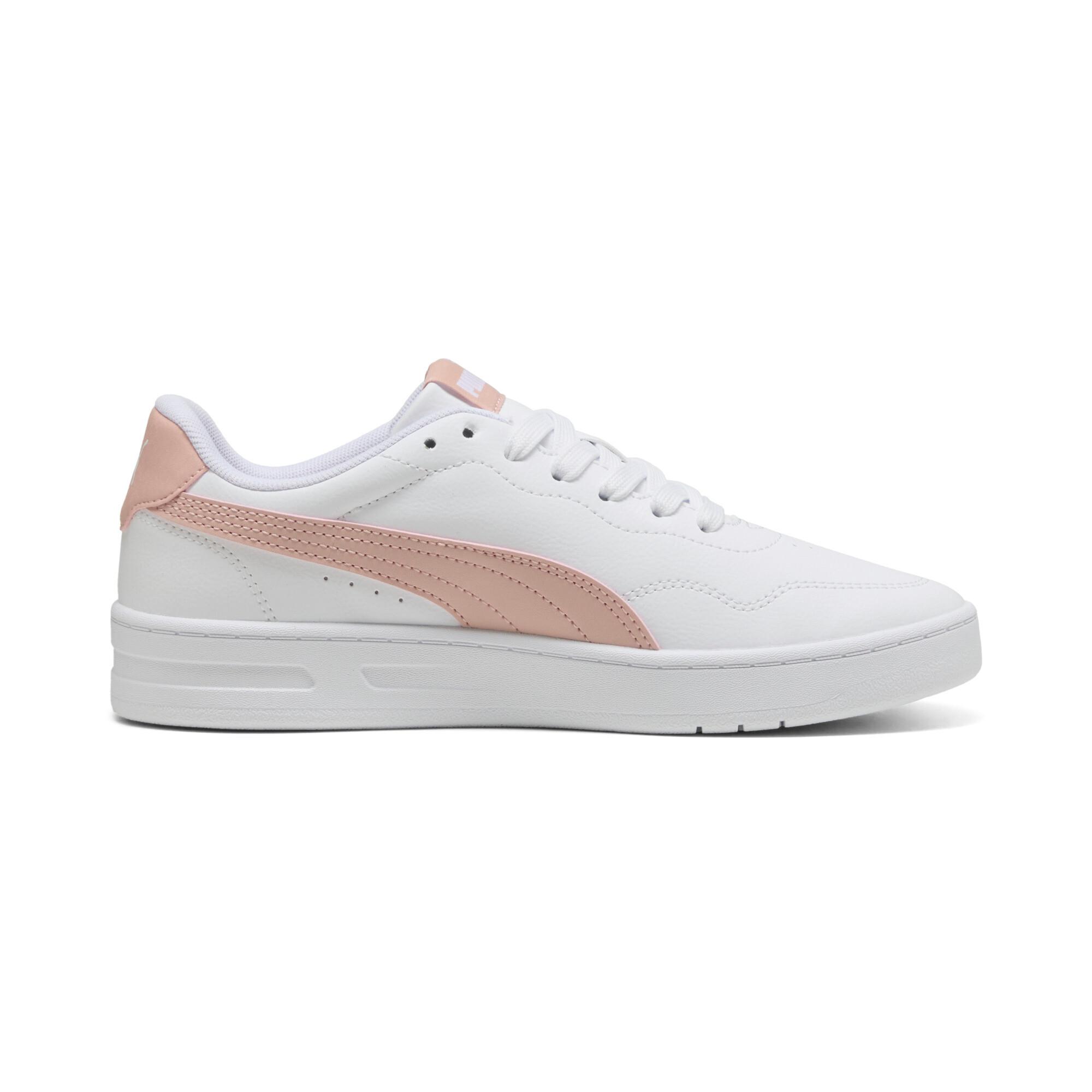 PUMA Court Lally Women Shoes in White/Rose Quartz Product Image