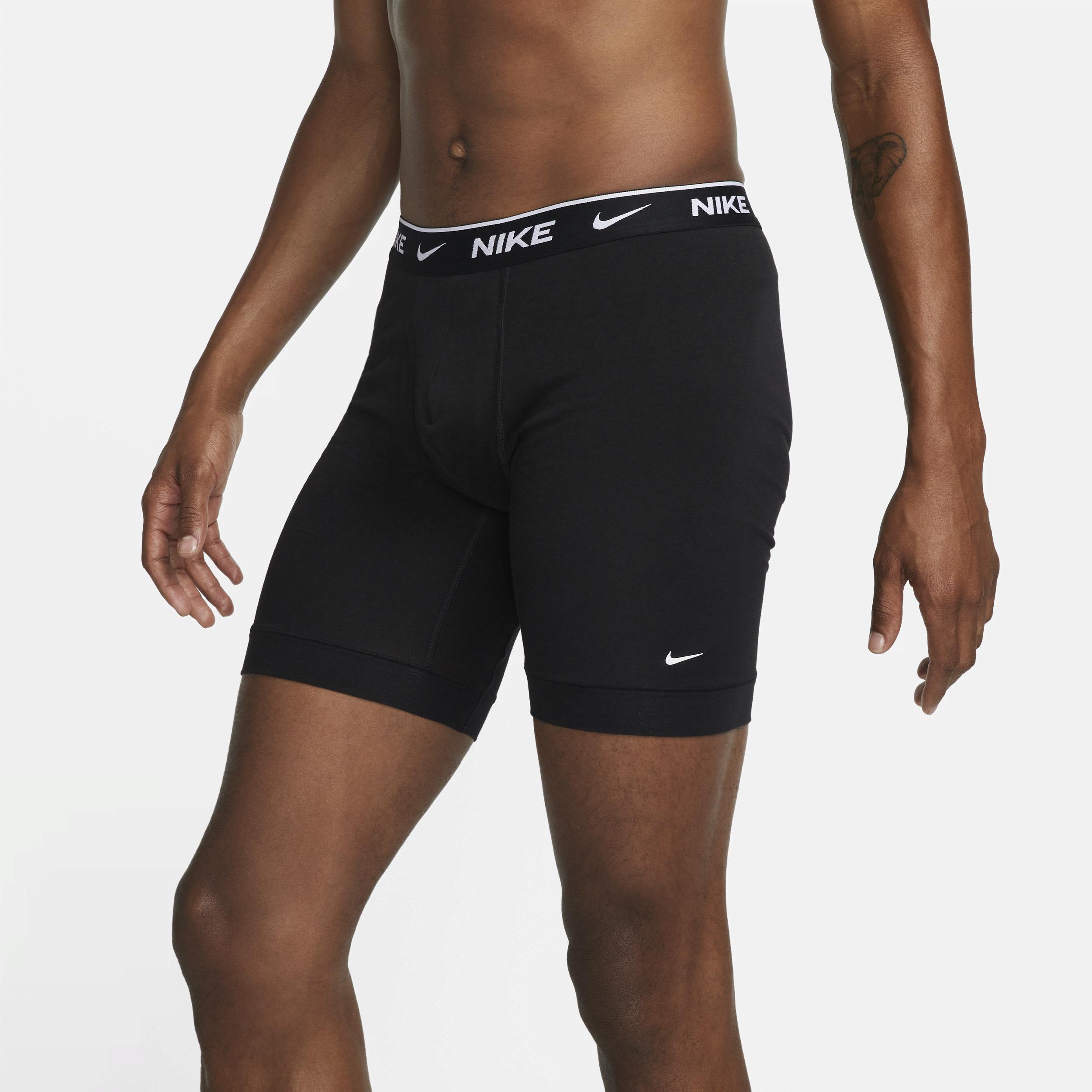 Nike Dri-FIT Essential Cotton Stretch Men's Long Boxer Briefs (3-Pack) Product Image