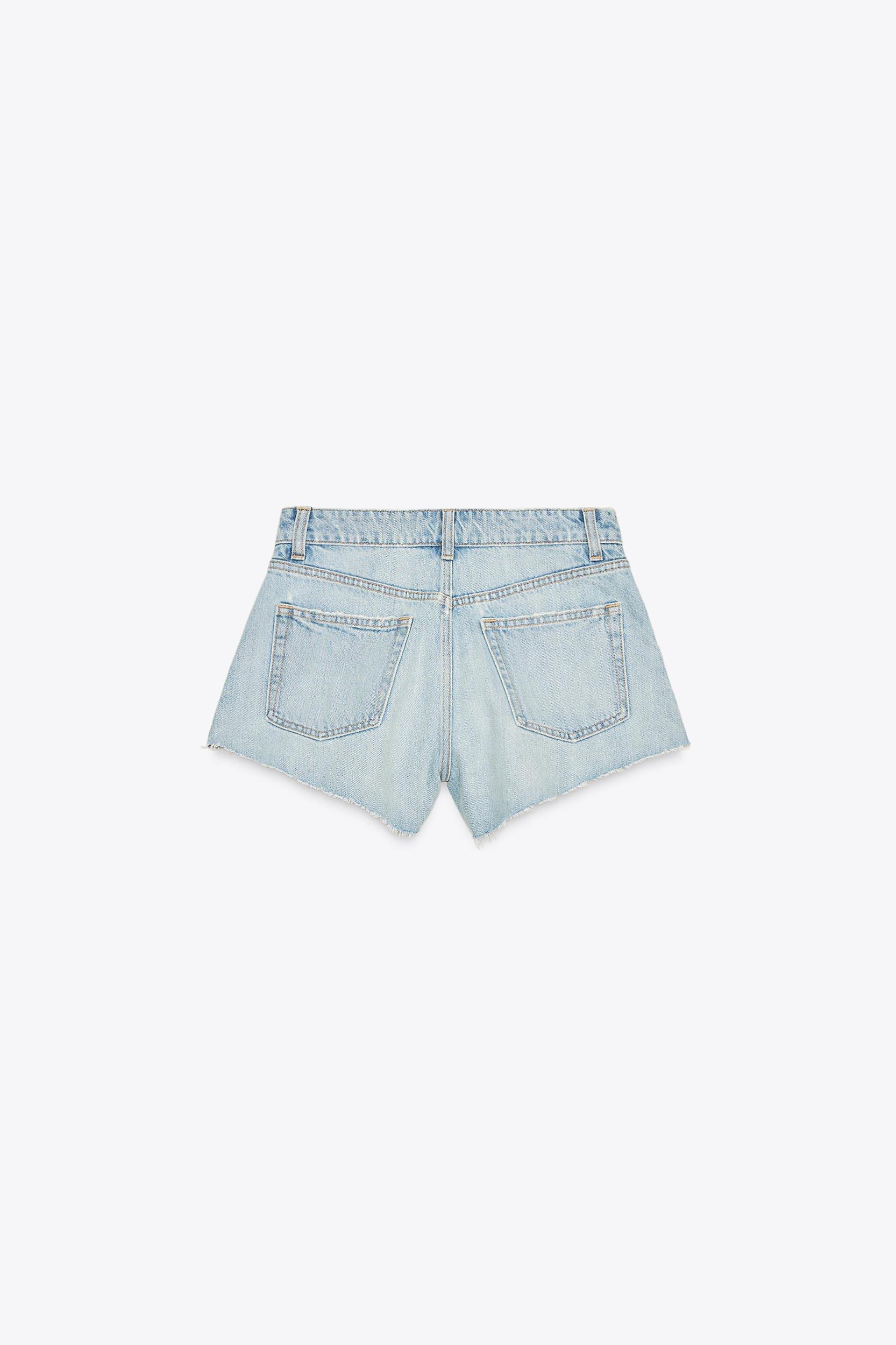 TRF MID-RISE MINI DENIM SHORTS Product Image