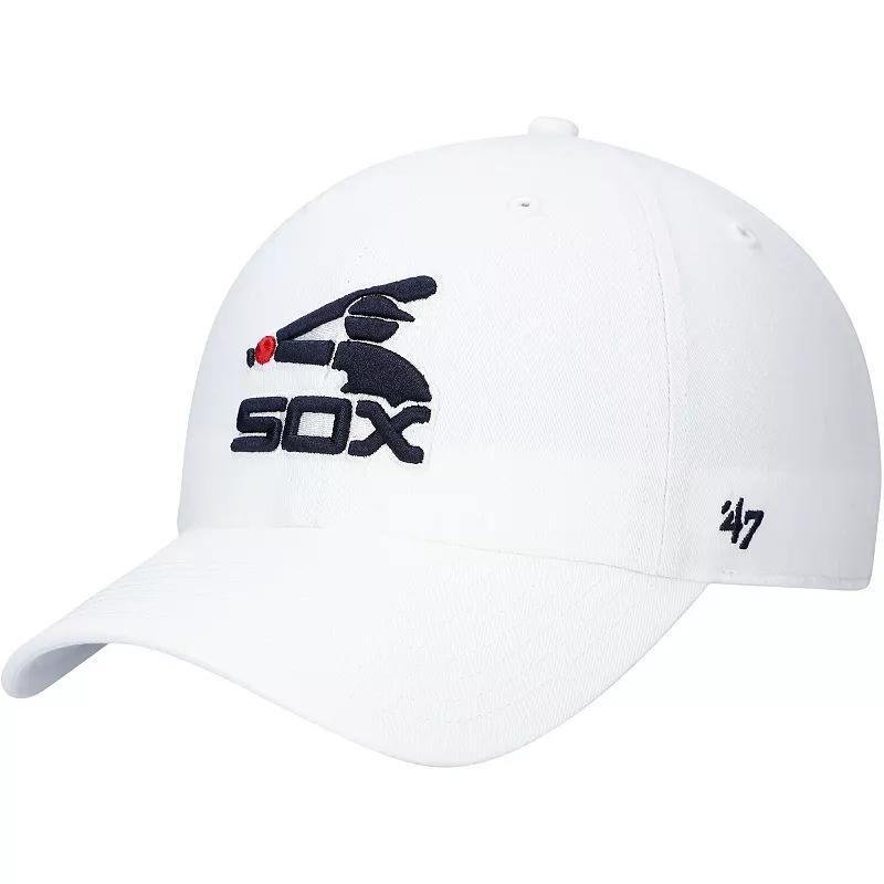 Men's '47 White Chicago White Sox 1976 Logo Cooperstown Collection Clean Up Adjustable Hat Product Image