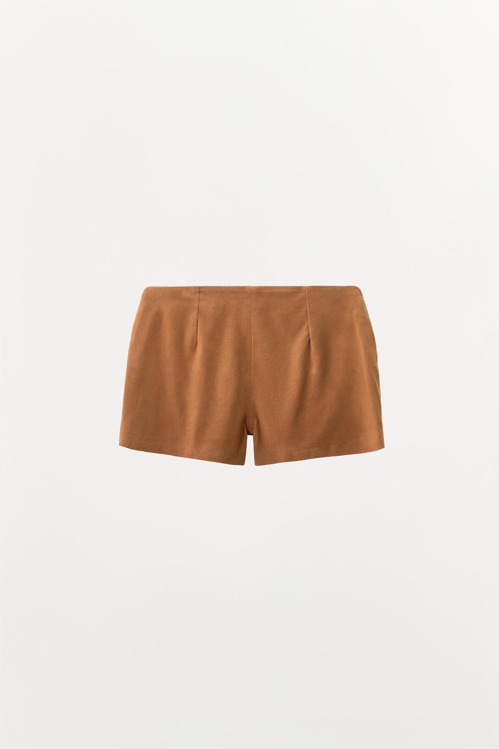 100% SUEDE TIE TOP Product Image