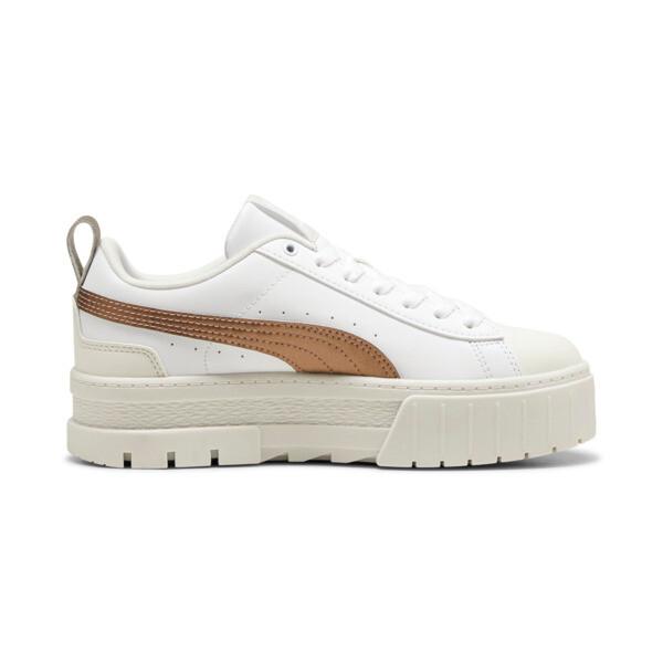 PUMA Mayze Glow-Up Women's Sneakers in White/Vapor Grey Product Image