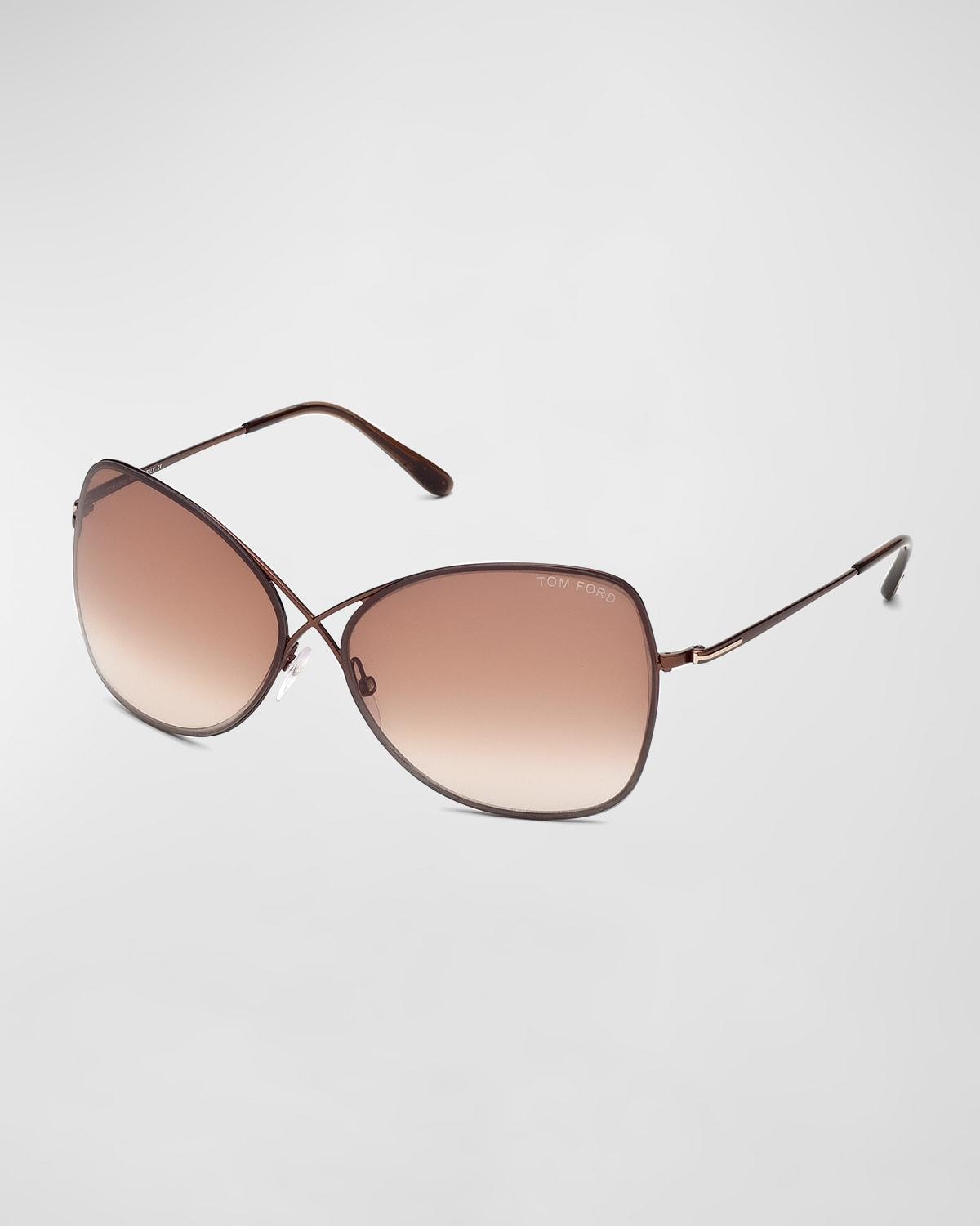 Colette Metal-Frame Butterfly Sunglasses Product Image