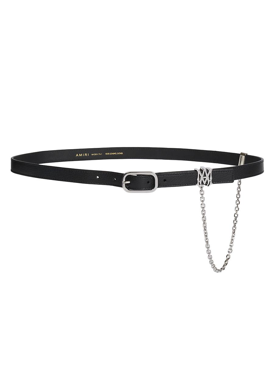 Mens Chain & Leather 20MM Belt Product Image