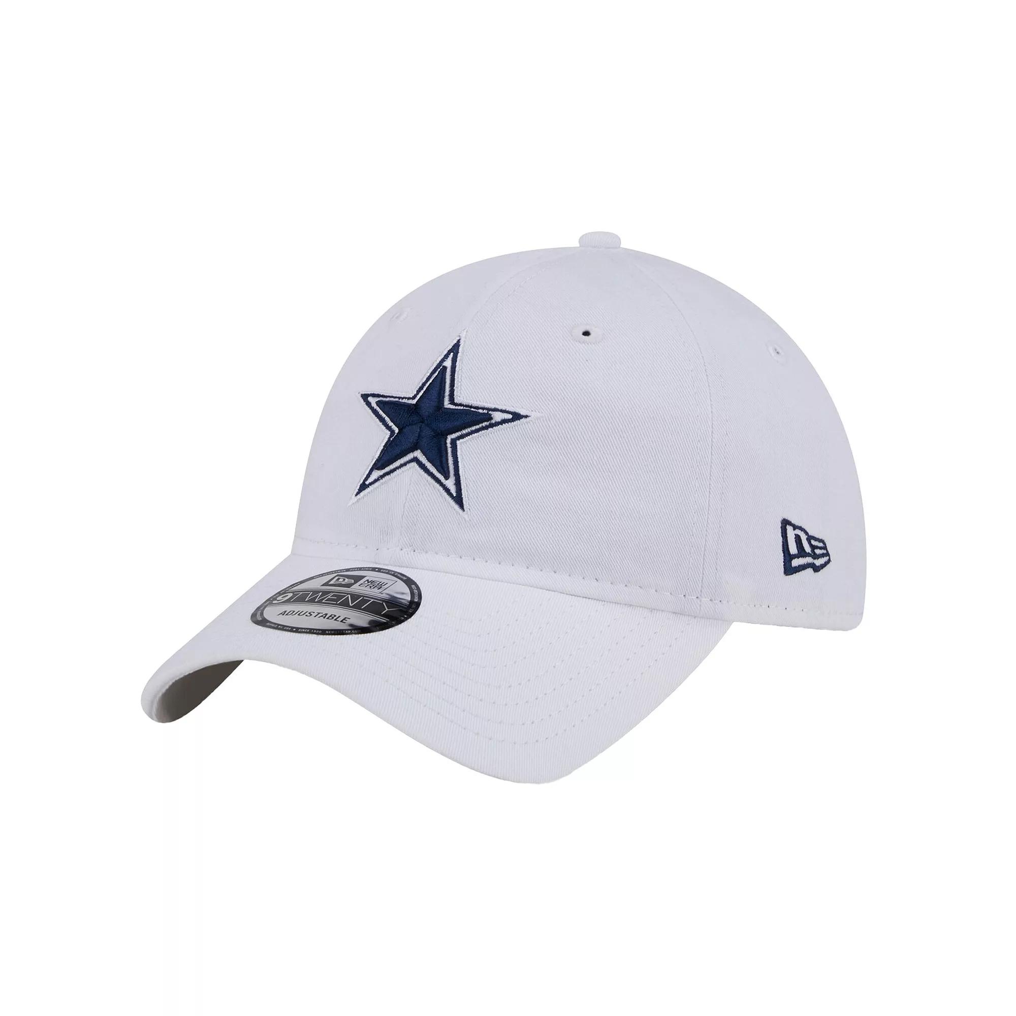 Men's New Era White Dallas Cowboys Main 9TWENTY Adjustable Hat Product Image