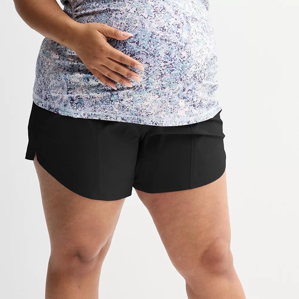 Plus Size Tek Gear Multi-Purpose Maternity Shorts, Womens Product Image