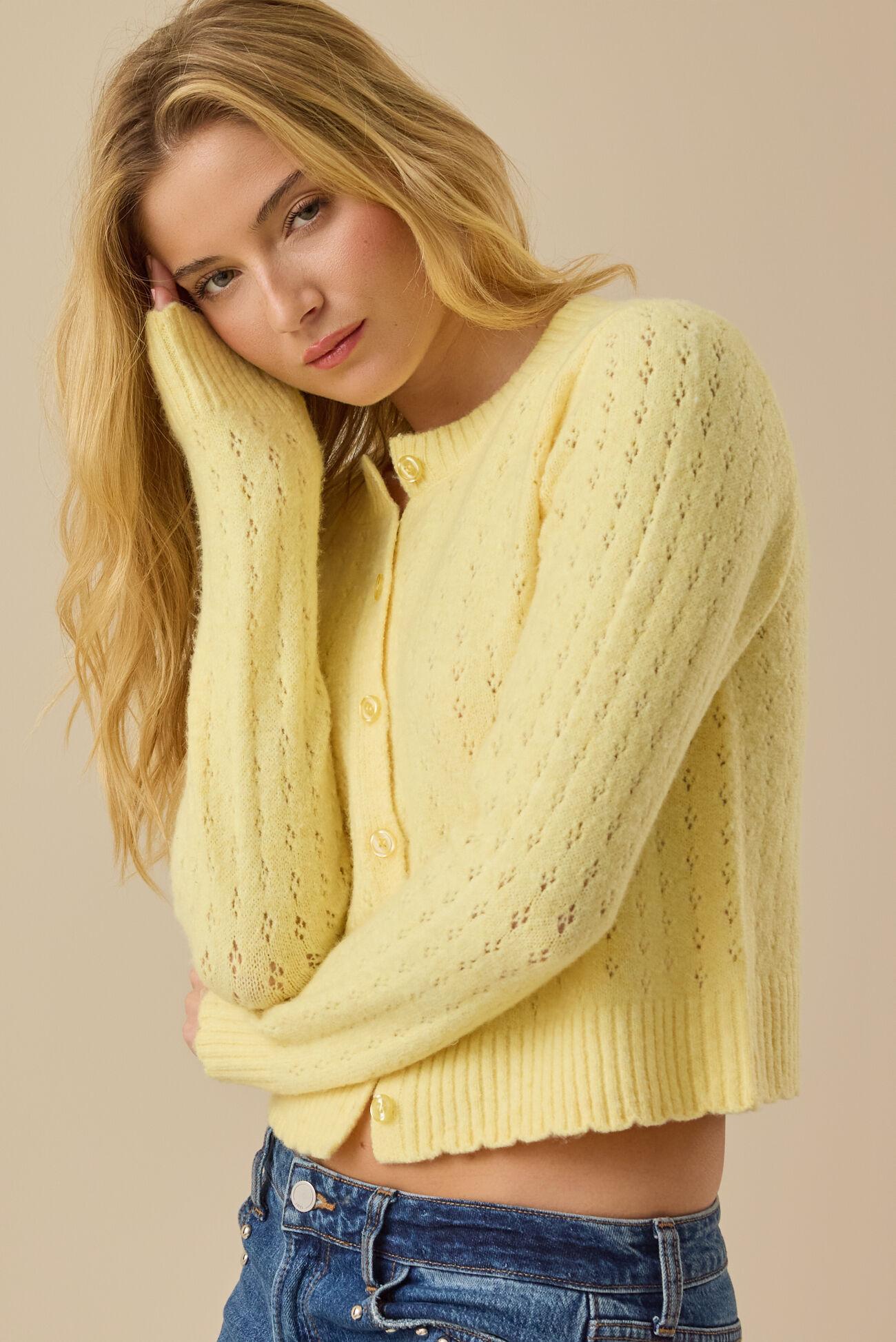 Olivia Pointelle Cardigan Product Image