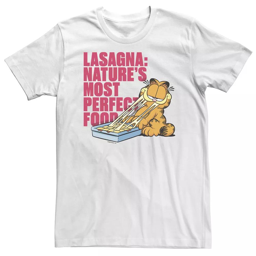 Big & Tall Garfield Lasagna Nature's Most Perfect Food Portrait Tee, Men's,  Product Image