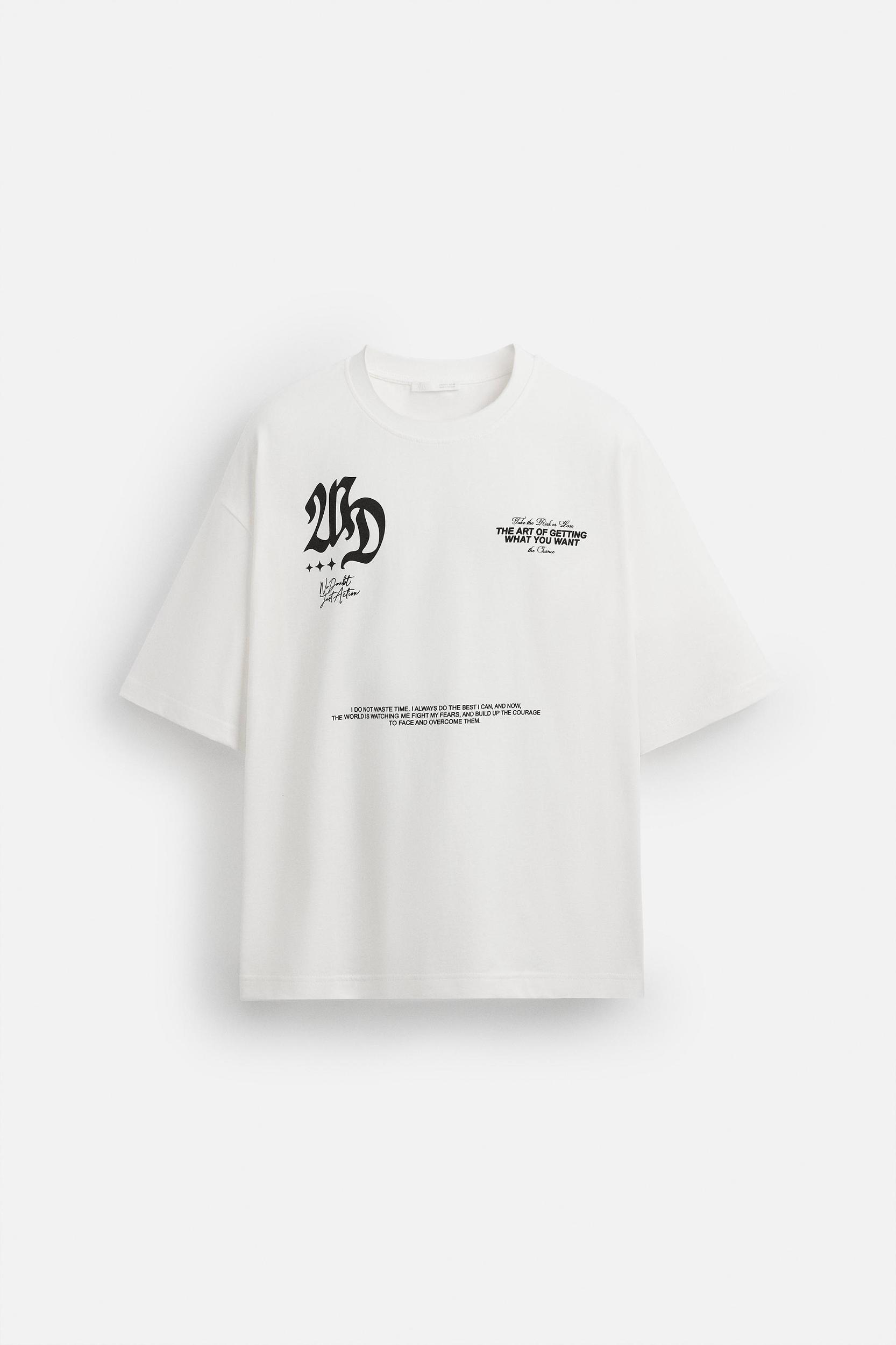 PRINTED TEXT T-SHIRT Product Image