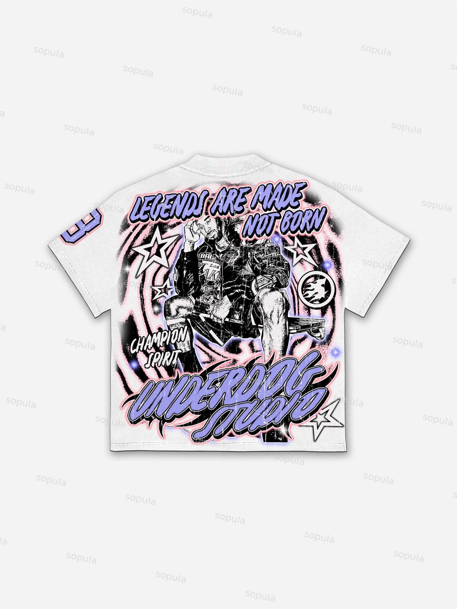 Vintage Basketball Legend Graphic T-shirt Product Image