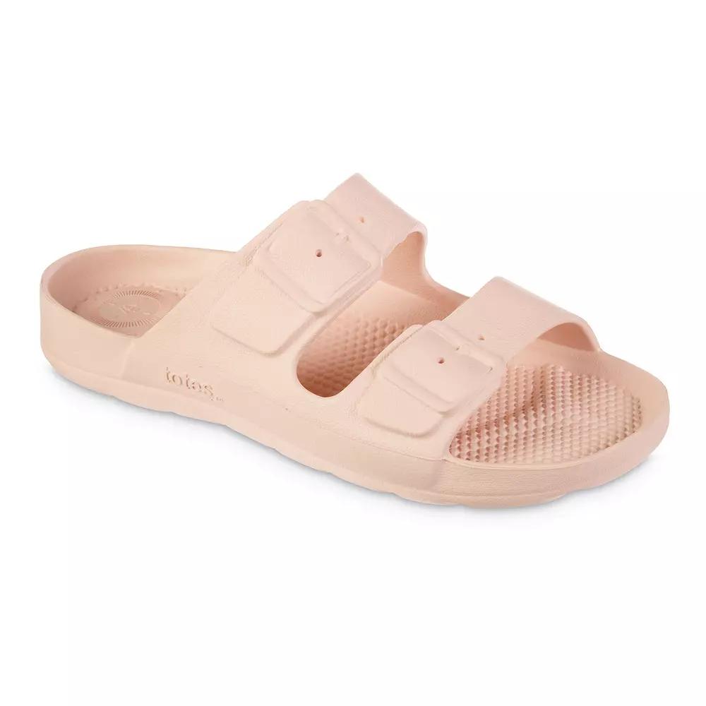 totes Solbounce Women's Molded Buckle Slide Sandals,  Product Image