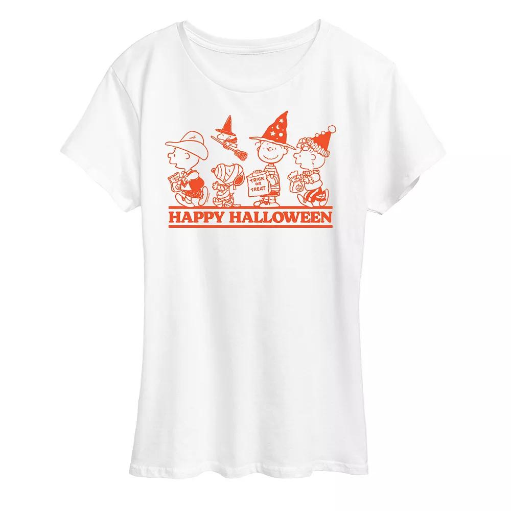 Women's Peanuts Happy Halloween Graphic Tee,  Product Image