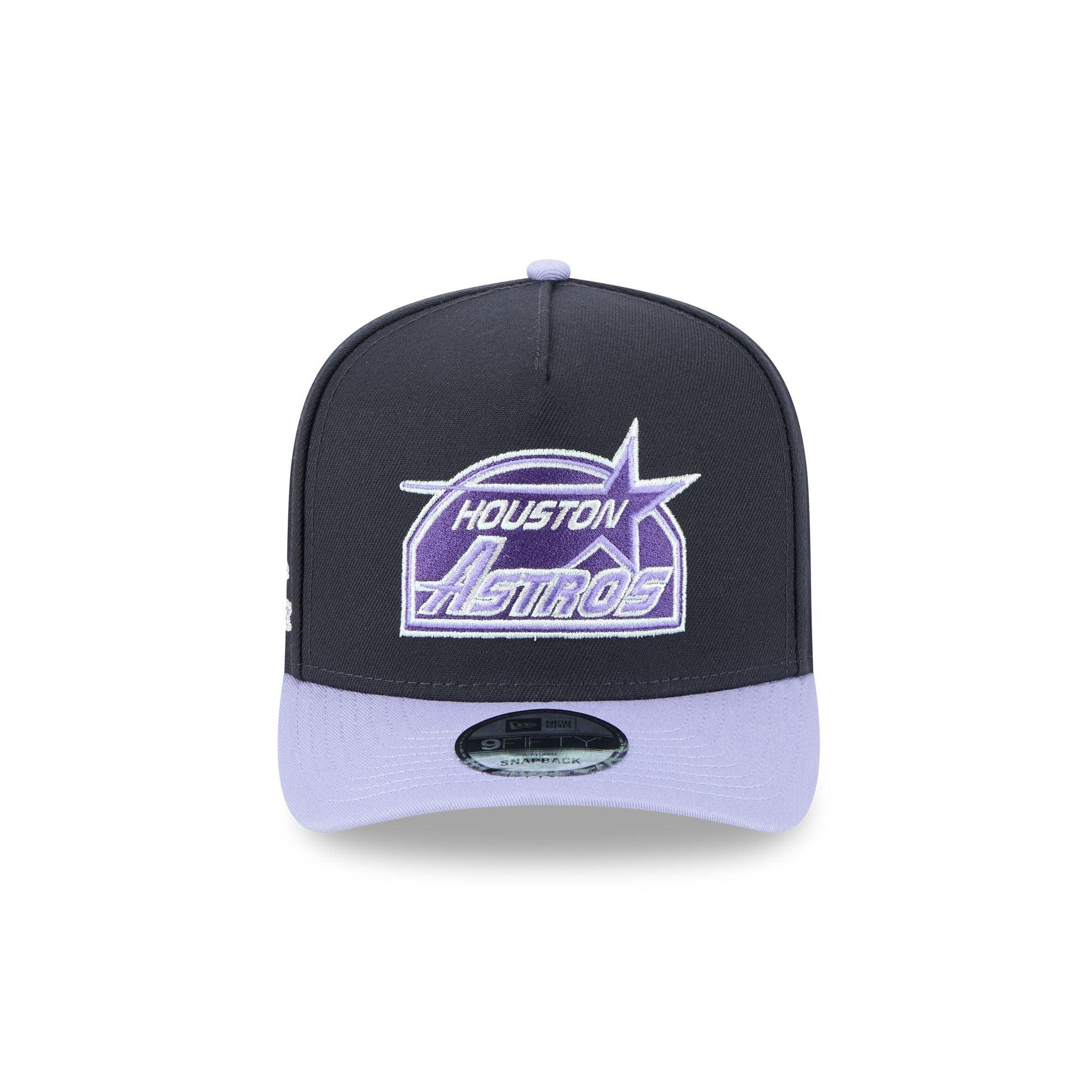 Houston Astros Navy Lavender 9FIFTY A-Frame Snapback Hat Male Product Image