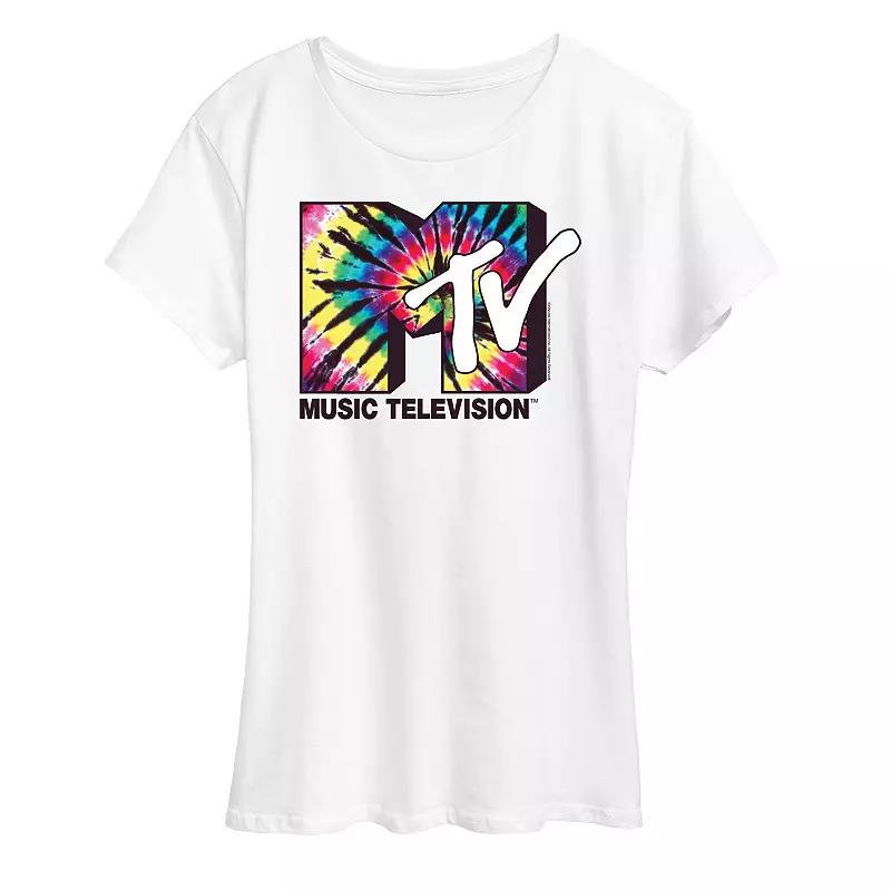Women's MTV Tie Dye Logo Graphic Tee, Girl's,  Product Image