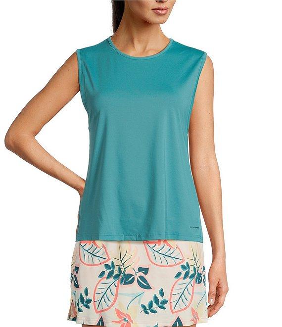 Columbia Women's Chill River Comfort Stretch Knit Crew Neck Sleeveless Tank Top Product Image