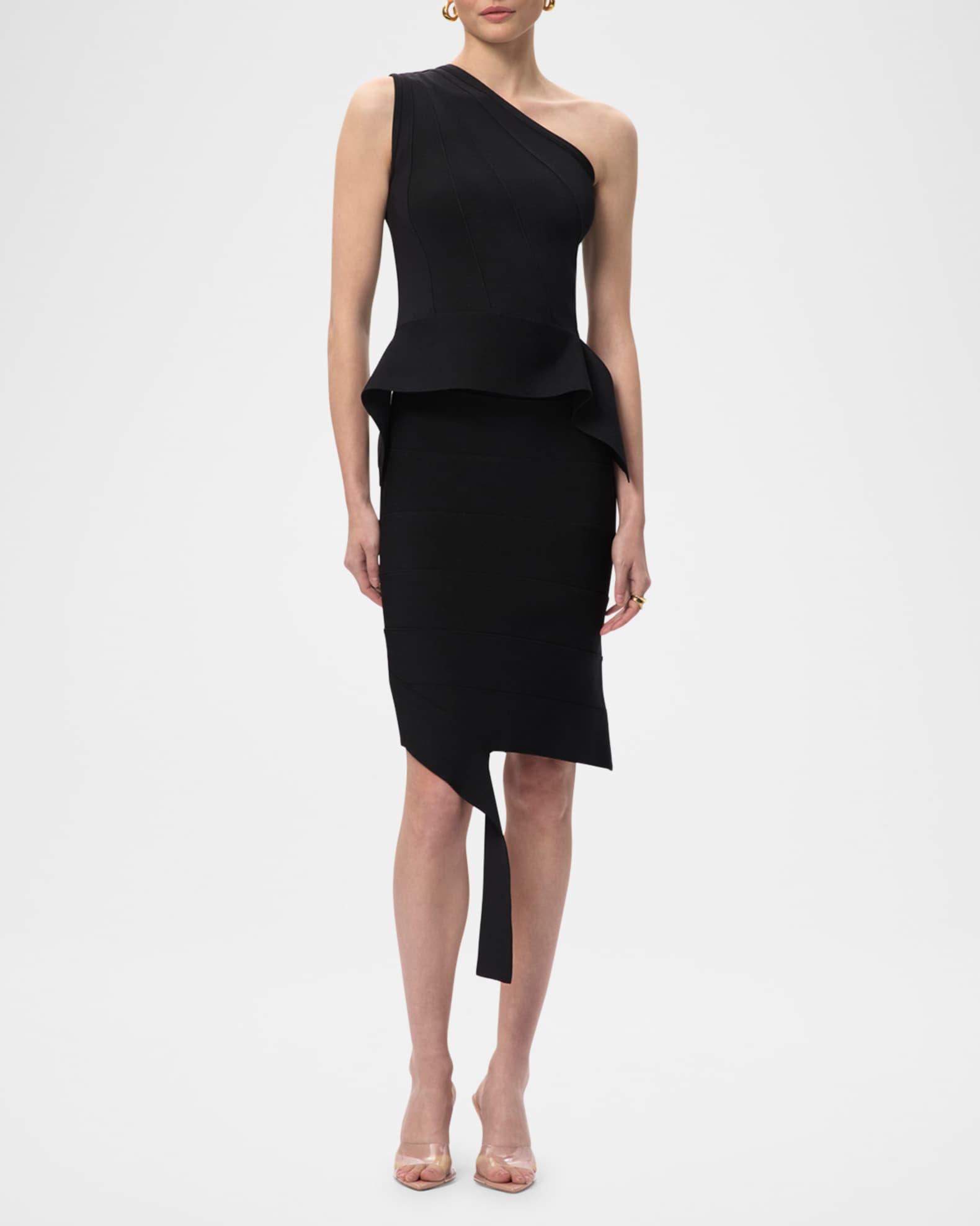 The Betty One-Shoulder Peplum Top Product Image