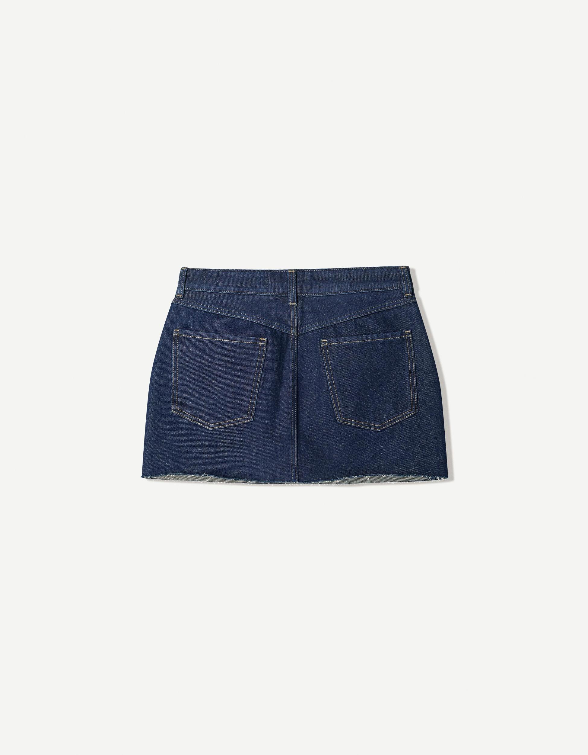 Denim mini skort Product Image