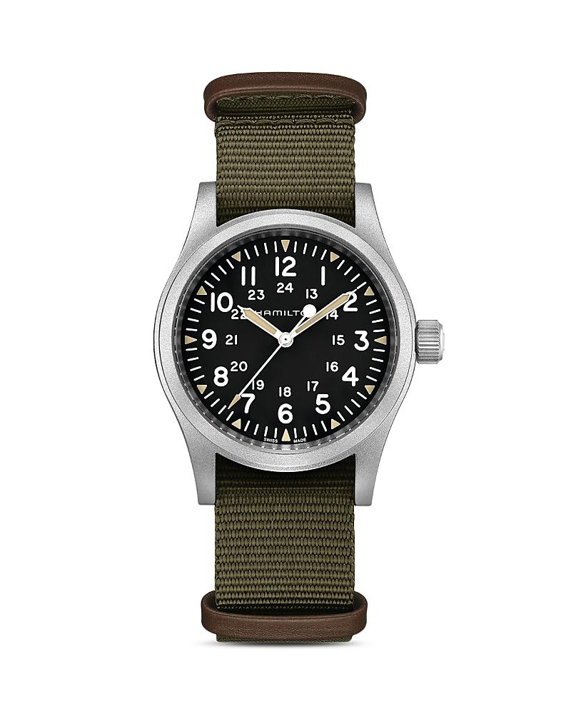 Hamilton Khaki Field Mechanical Canvas Strap Watch Product Image