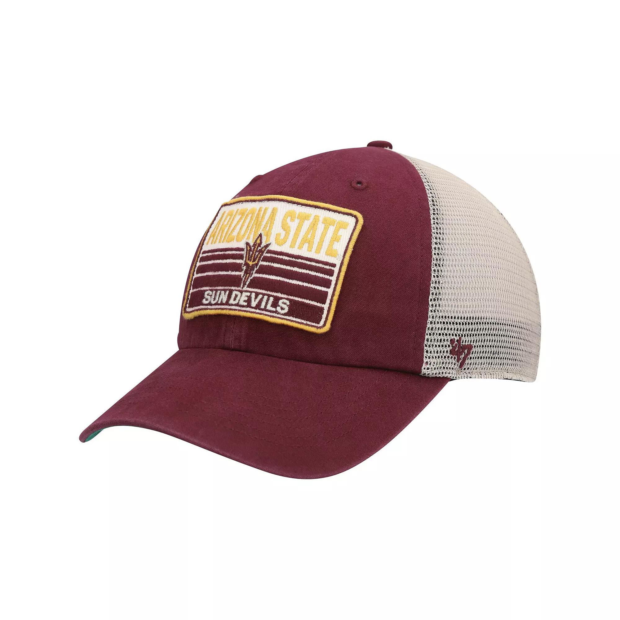 Men's '47 Maroon Arizona State Sun Devils Four Stroke Clean Up Trucker Snapback Hat, Red Product Image