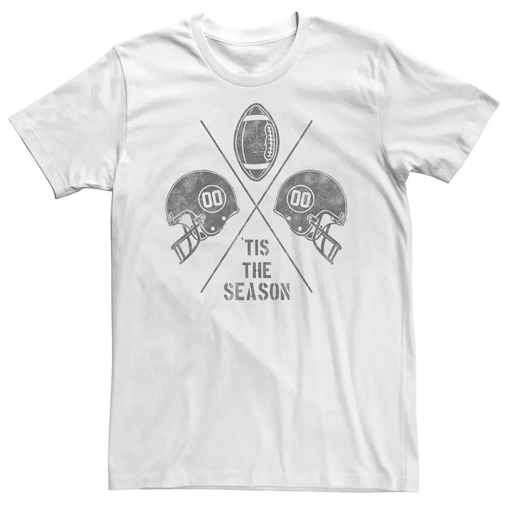 Big & Tall Tis The Season Football Tee, Men's,  Product Image