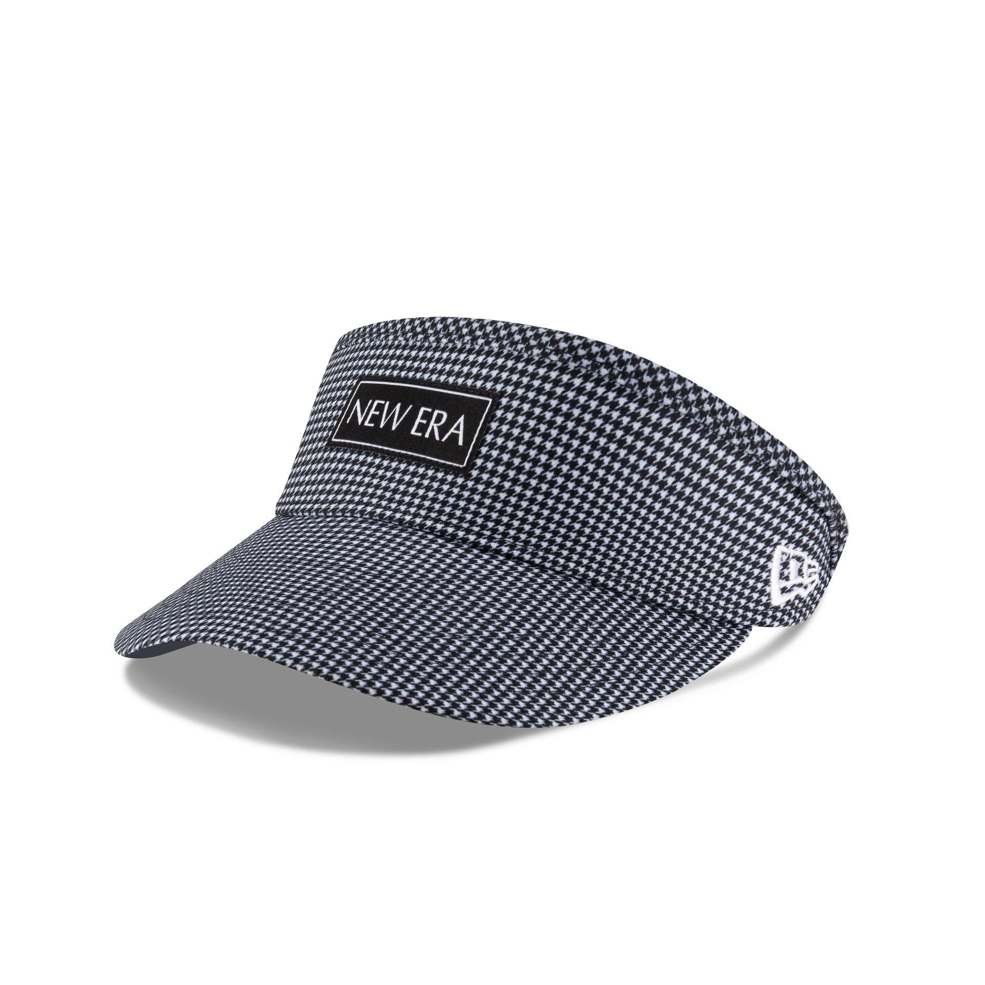 New Era Cap Houndstooth Black Visor Adjustable Hat Male Product Image