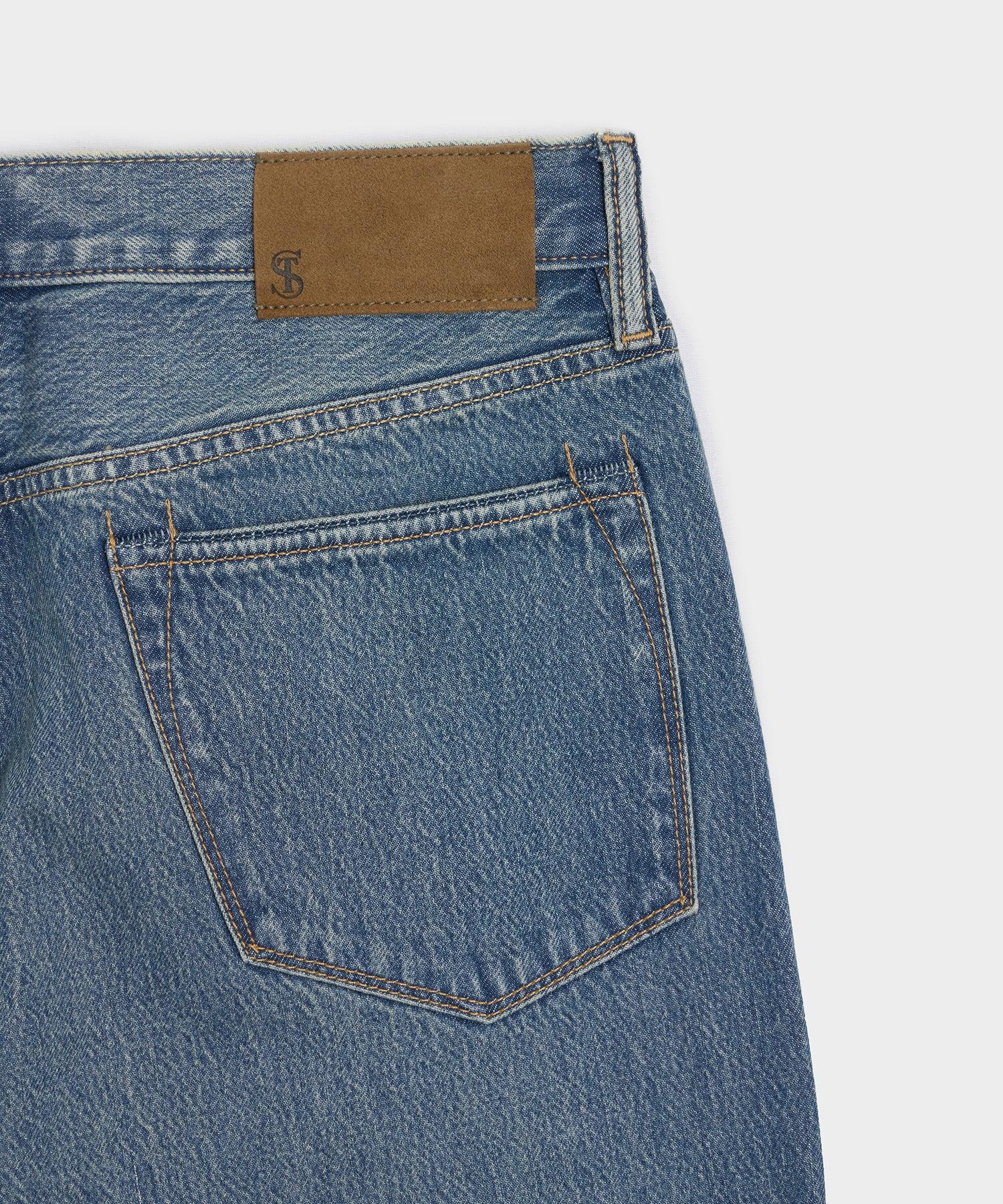 Straight Fit Summerweight Jean in Medium Indigo Product Image