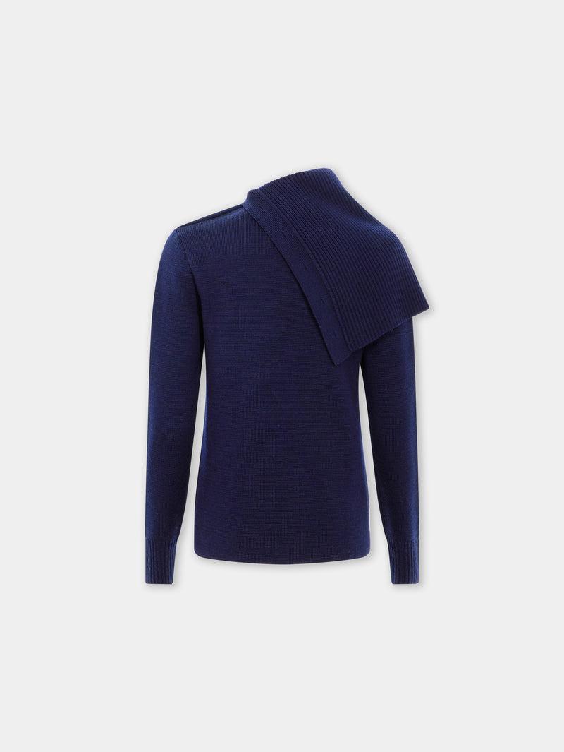 NAVY SWEATER IN WOOL Product Image