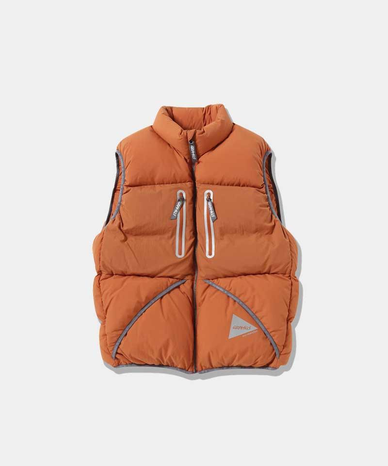 Gramicci x and wander Down Vest Male Product Image