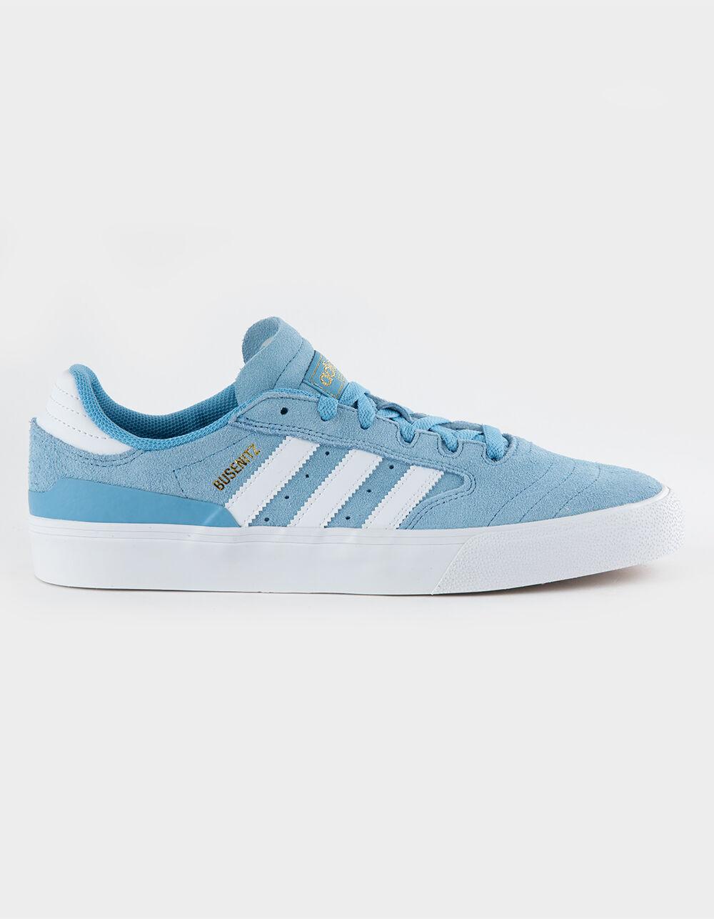 ADIDAS Busenitz Vulc II Skate Shoes - LT BLUE/WHITE Product Image