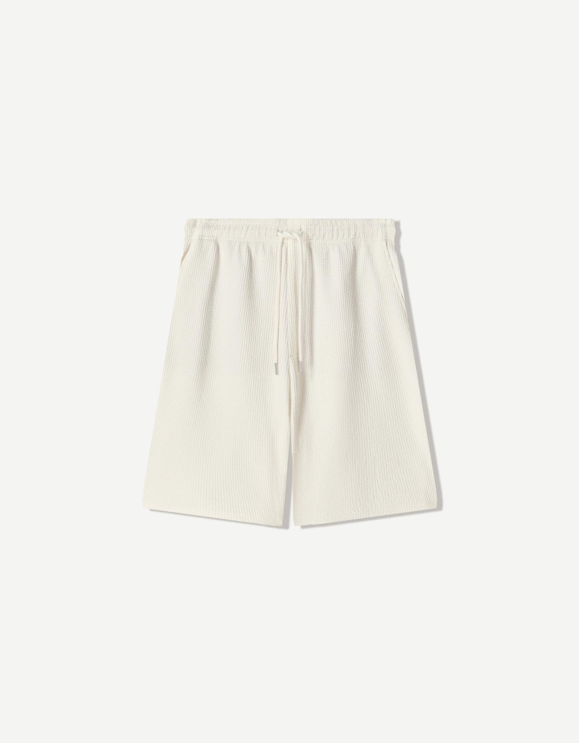 Textured Bermuda shorts Product Image