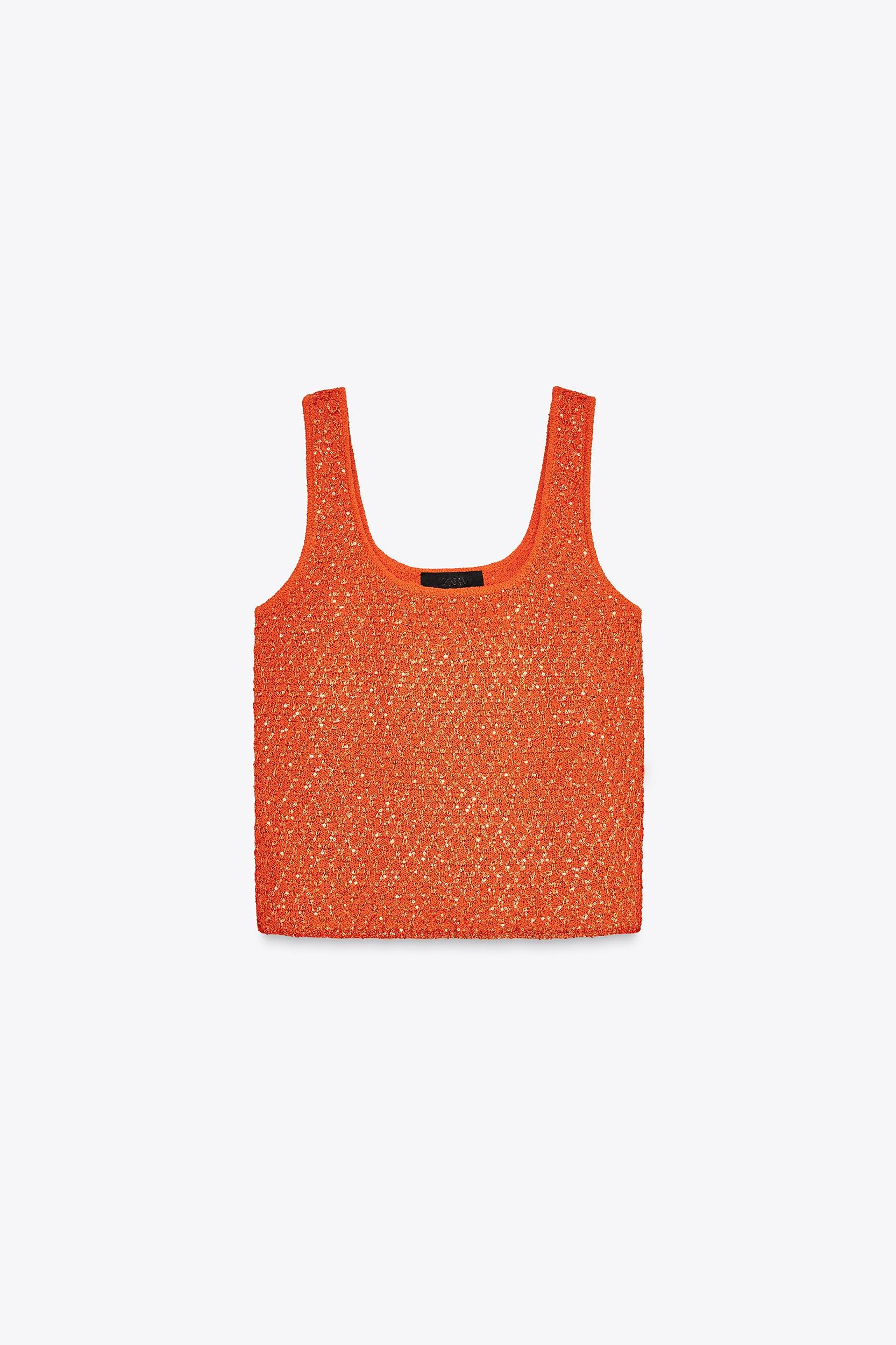 SEQUIN KNIT TOP Product Image