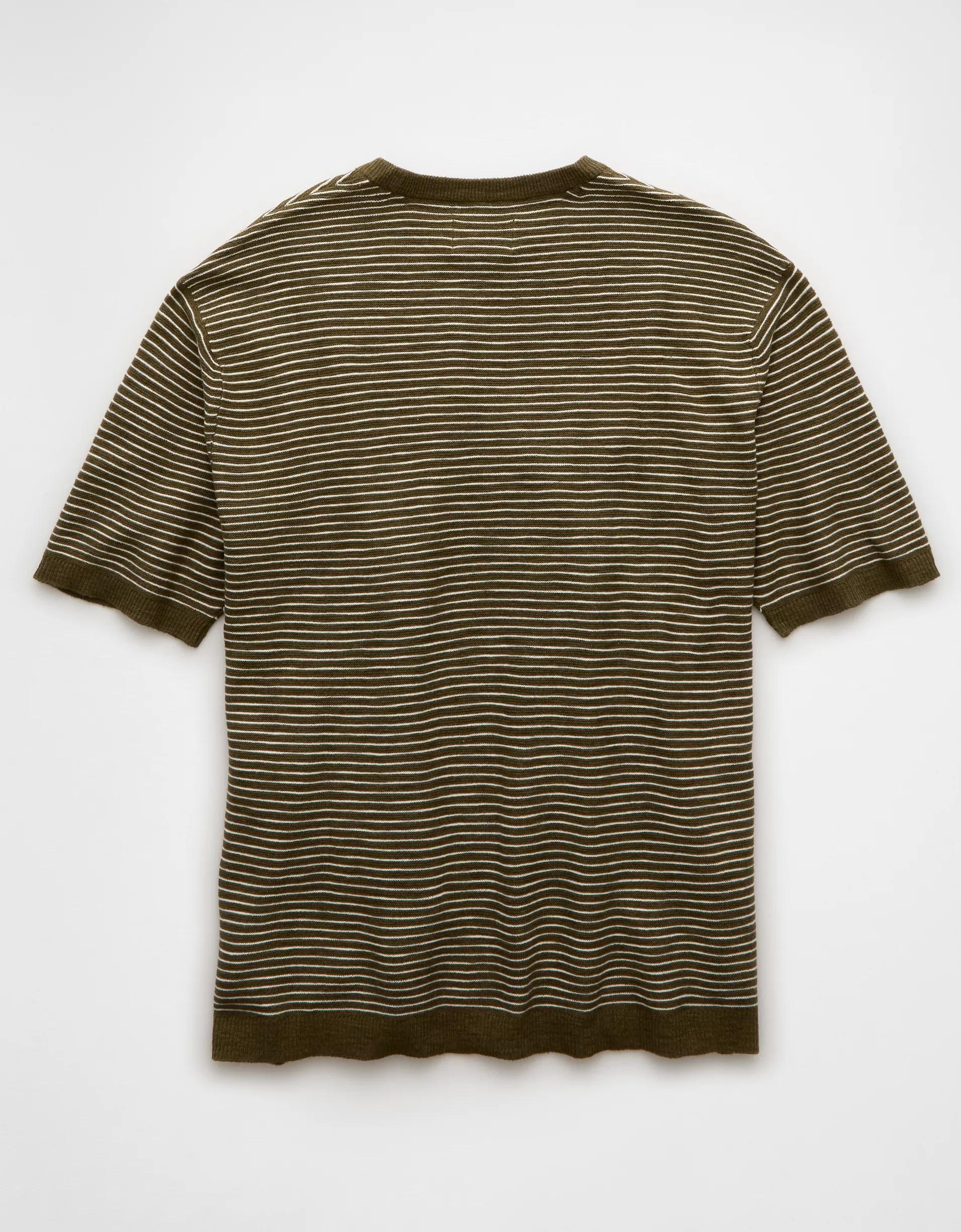 AE Striped Sweater T-Shirt Product Image