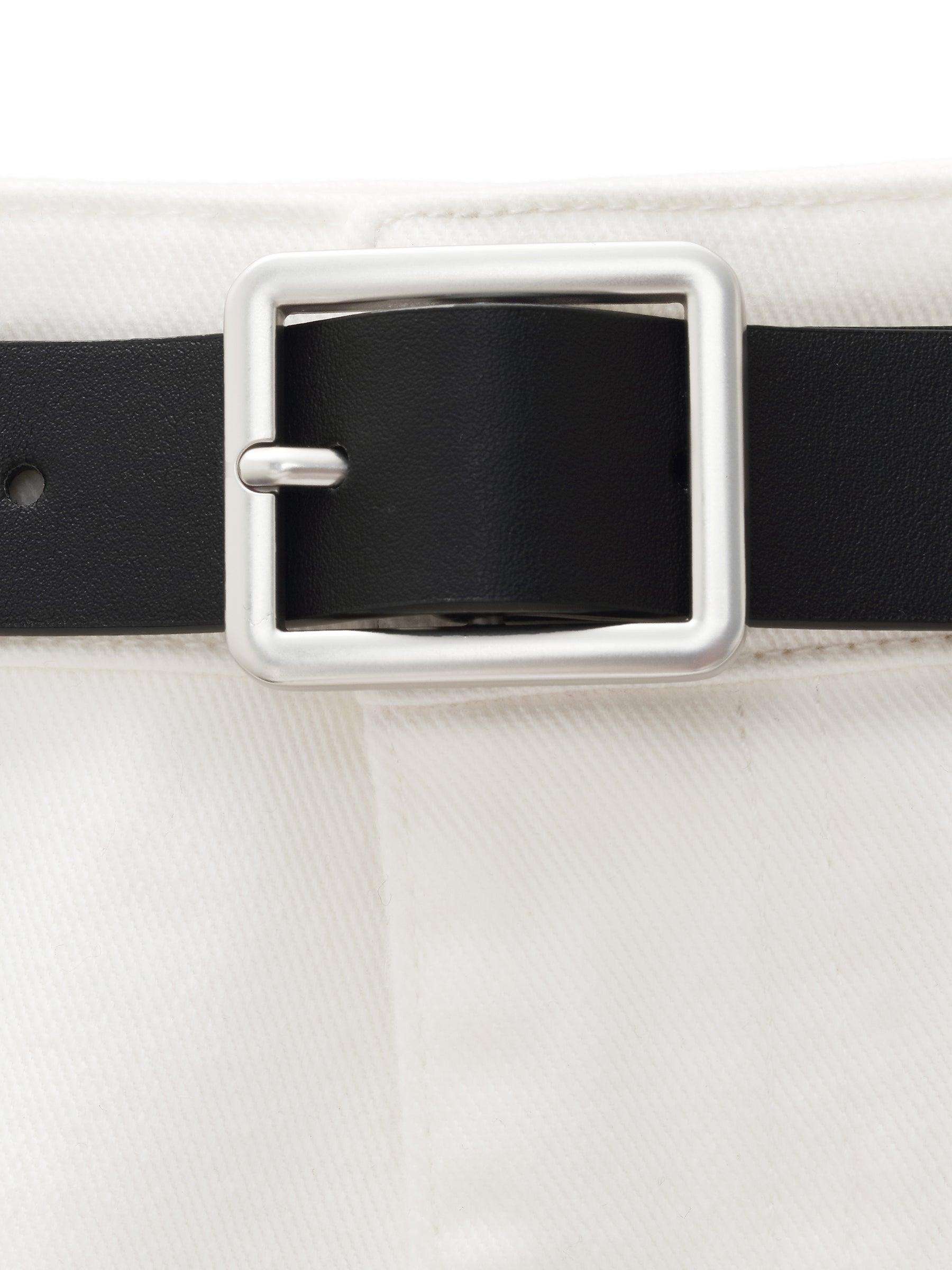 Denim Stretch Women Ankle Length Jeans With Belt Product Image