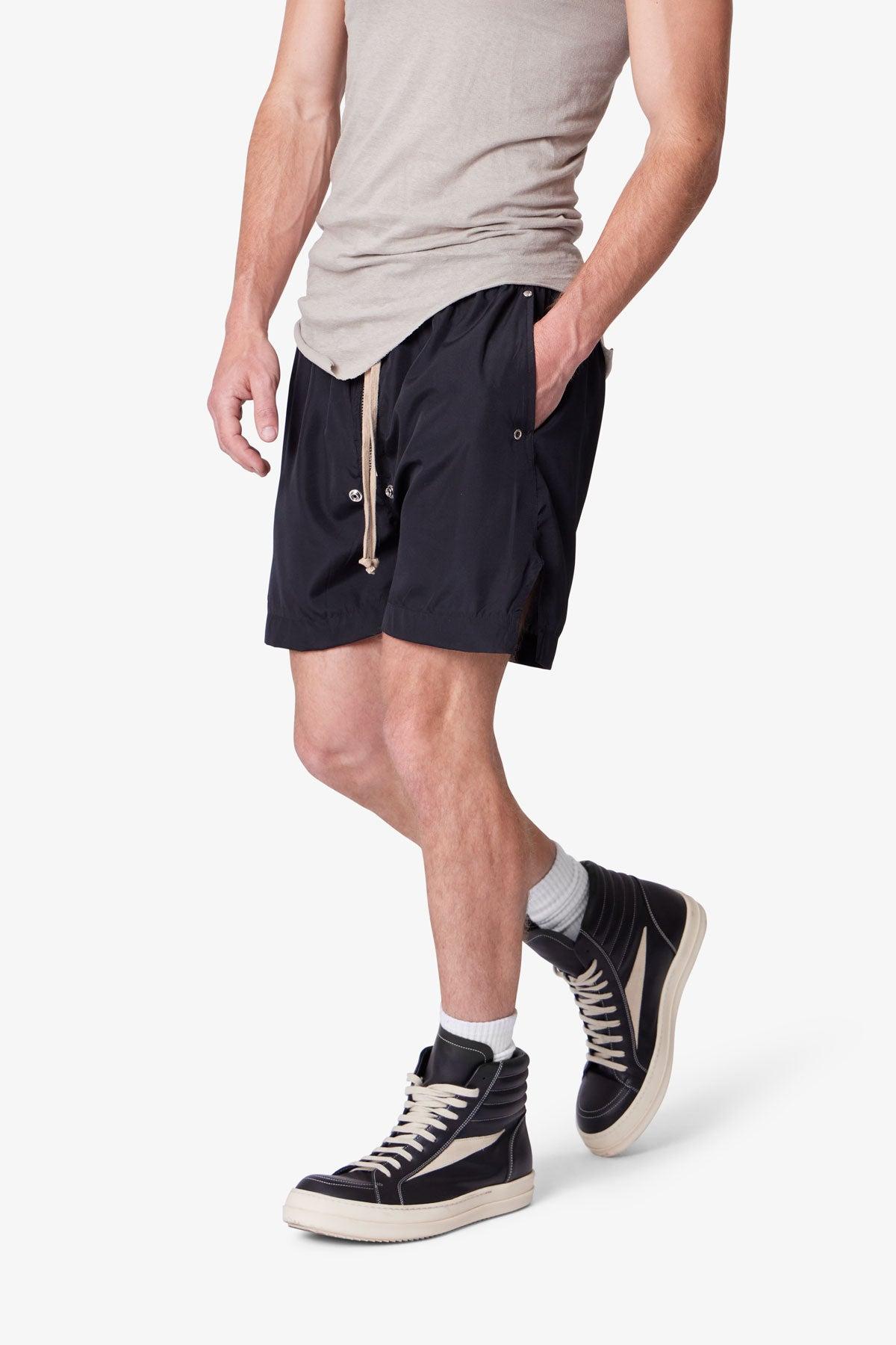 Lightweight Zippered Shorts - Black Product Image