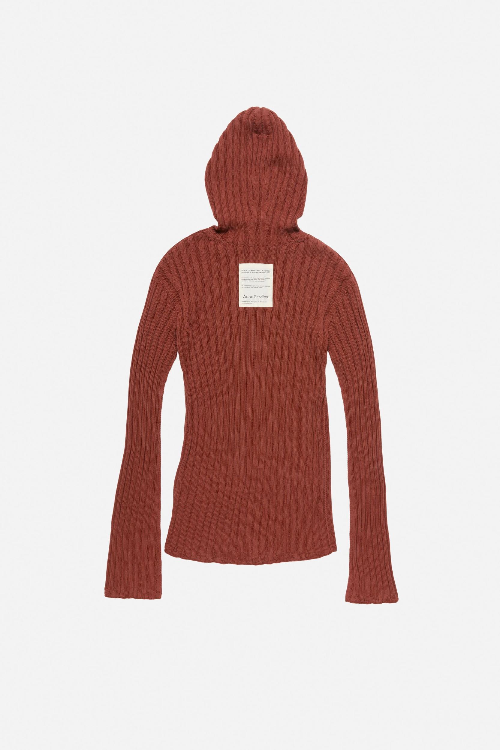 Zip-up hooded cardigan Product Image