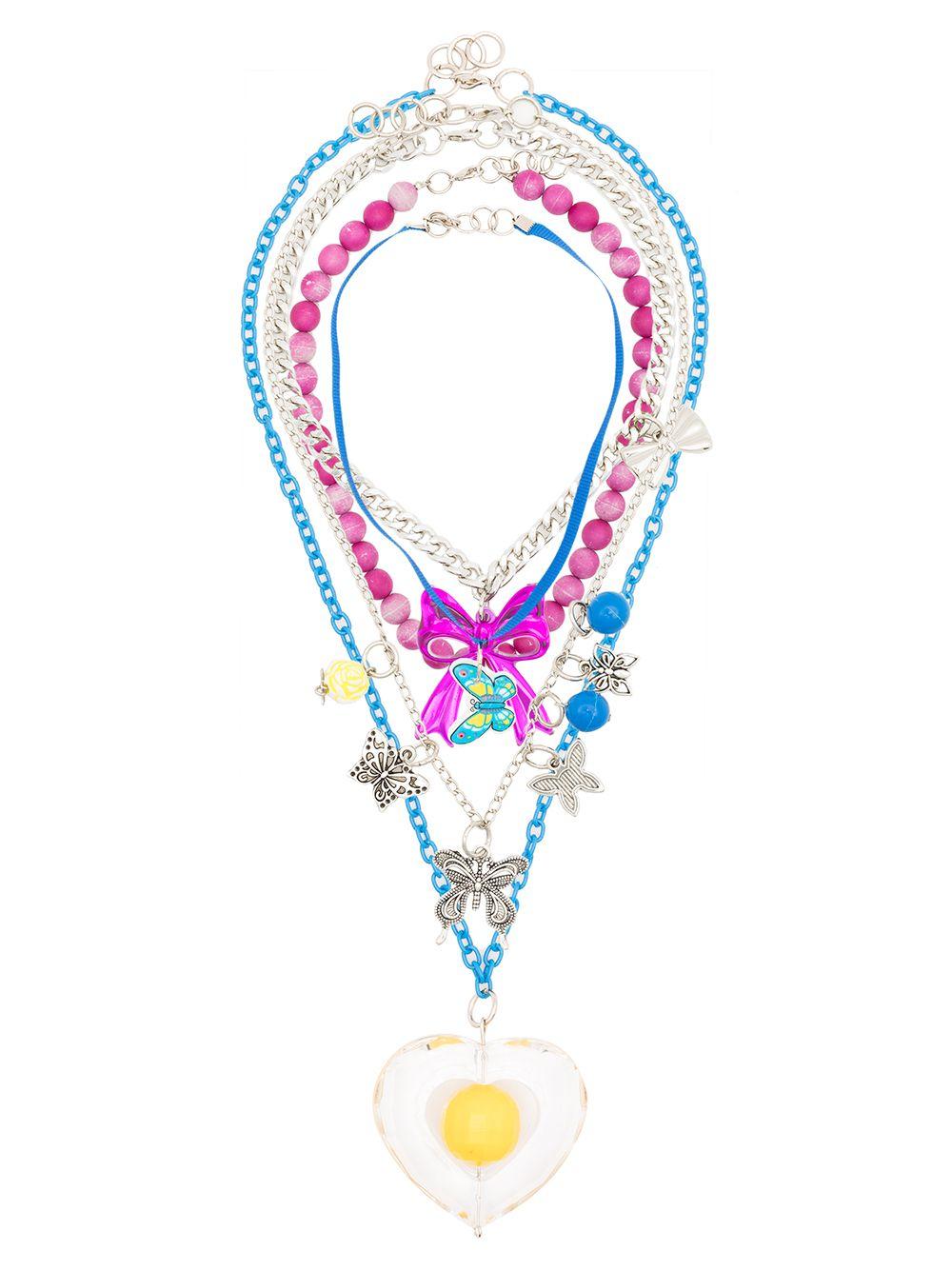 heart multi chain necklace Product Image