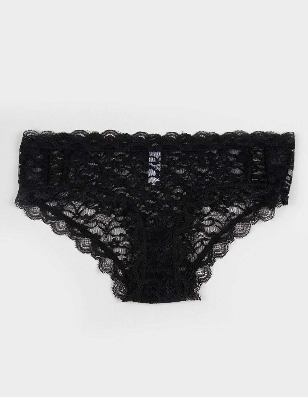 FULL TILT Allover Lace Up Hipster Panties - LIGHT BLUE Product Image