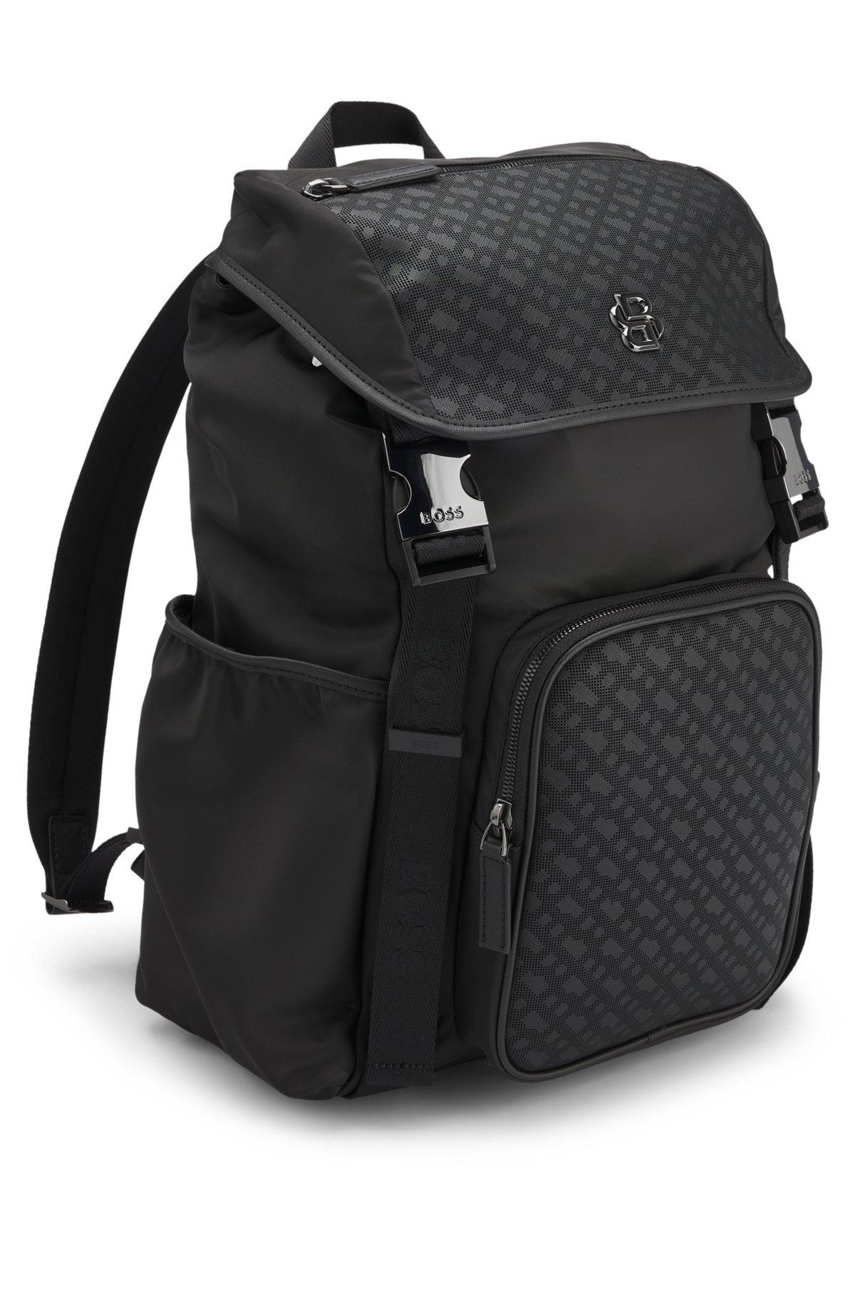 Twill backpack with Double B monogram Product Image