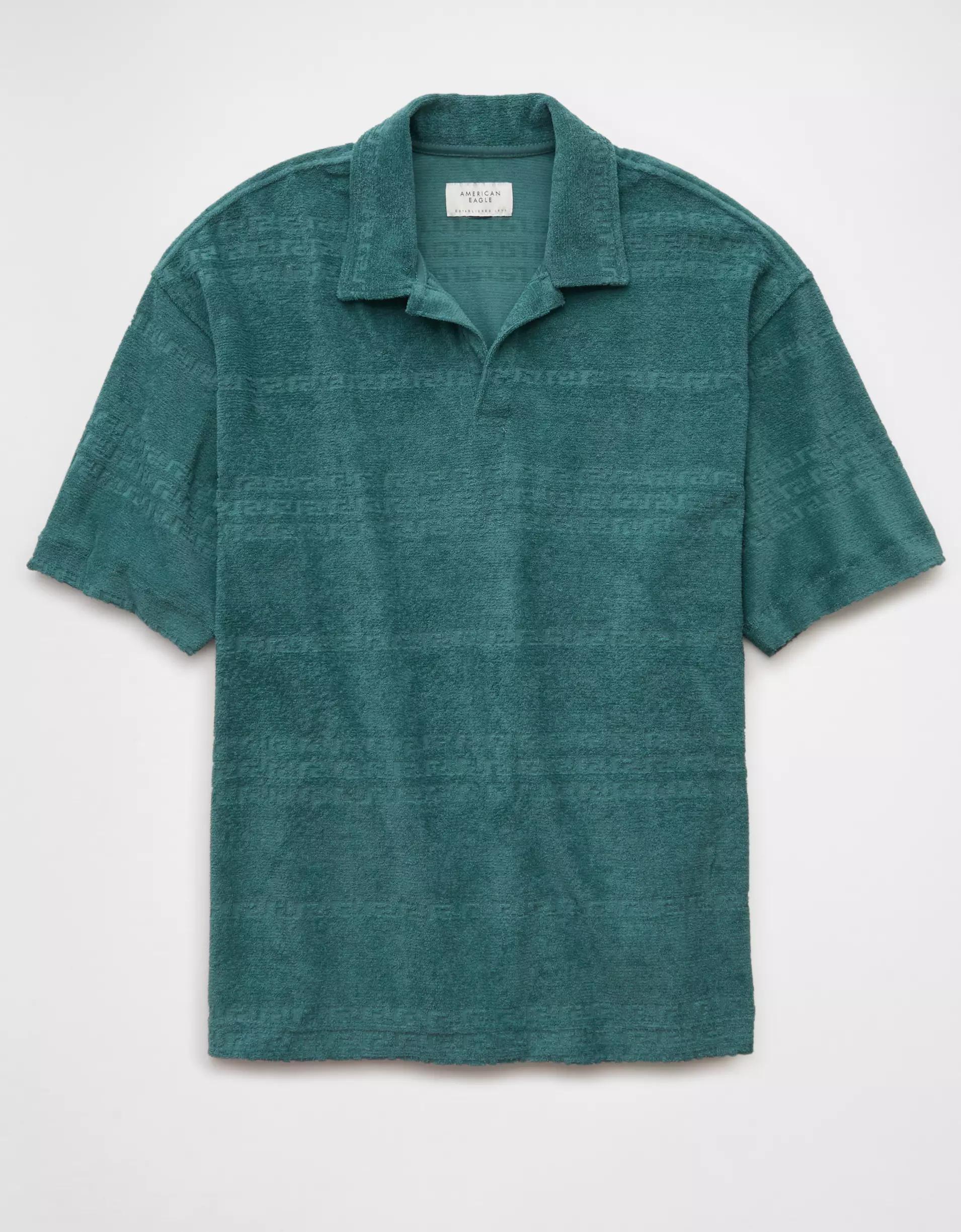 AE Terry Polo Shirt Product Image