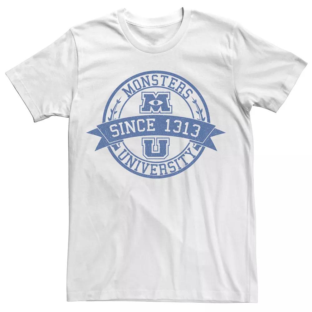 Men's Disney Pixar Monsters University MU Vintage Logo Tee,  Product Image