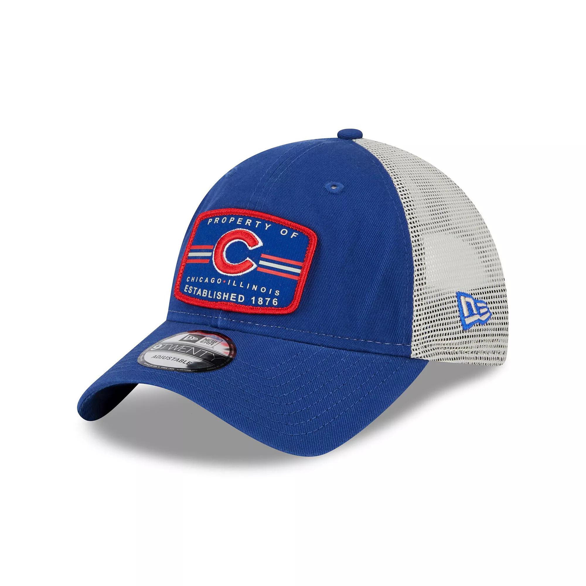 Mens New Era Royal Chicago Cubs Property Trucker 9TWENTY Snapback Hat Product Image