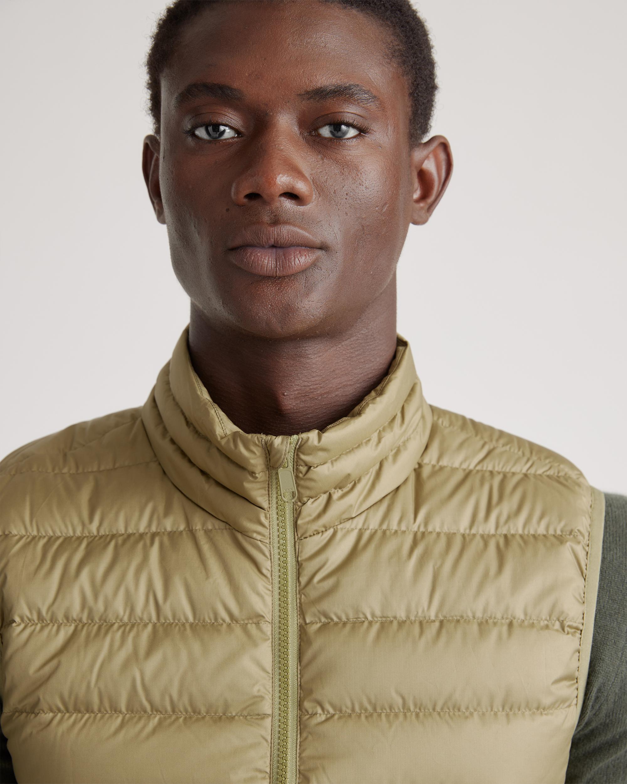 Quince | Men's Lightweight Down Packable Puffer Vest Recycled Polyester Product Image