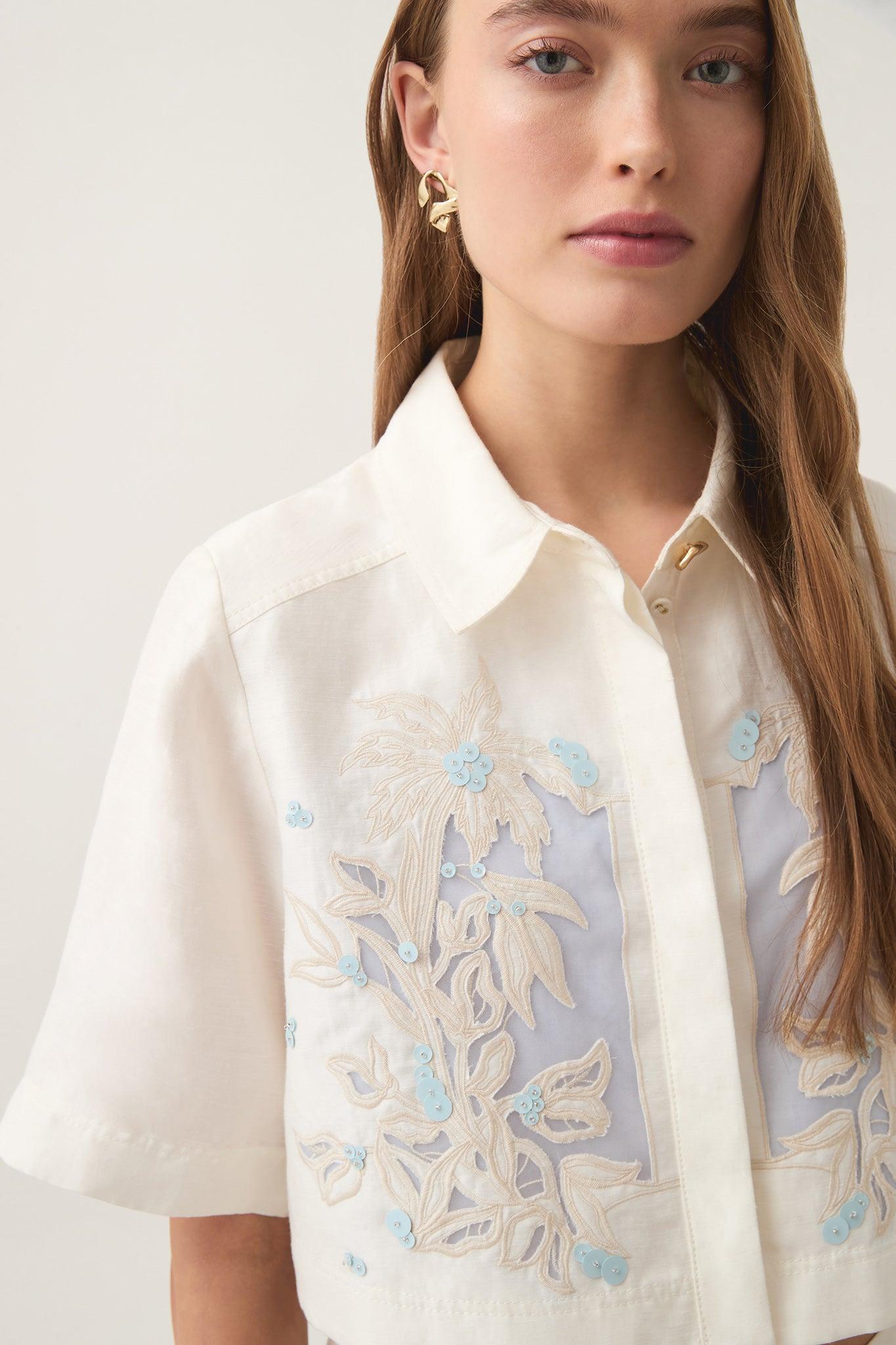 Mirrors Embroidered Shirt Product Image