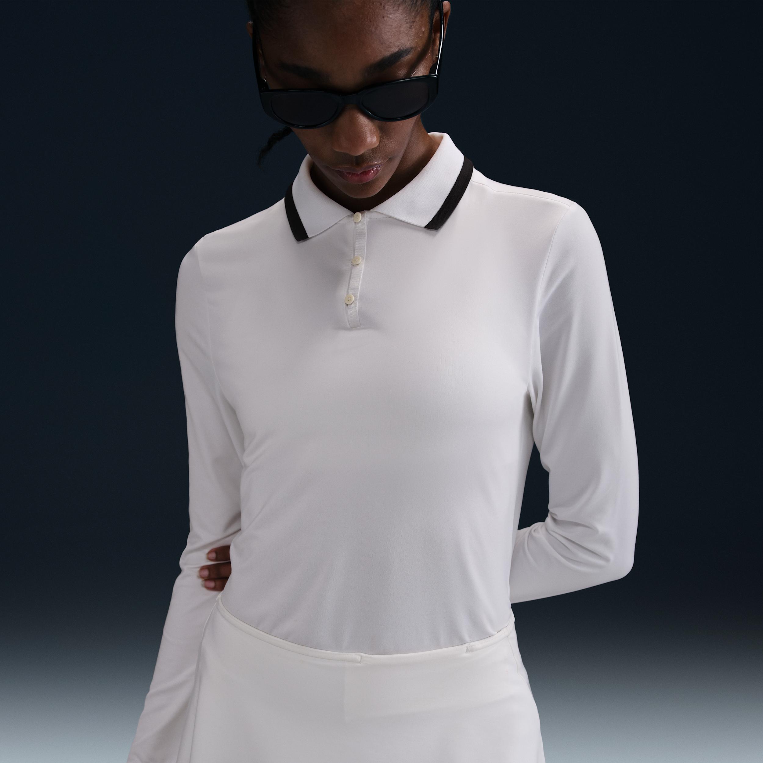 Nike Womens Tour Dri-FIT UV Protection Long-Sleeve Golf Polo | FZ6281-102 Product Image