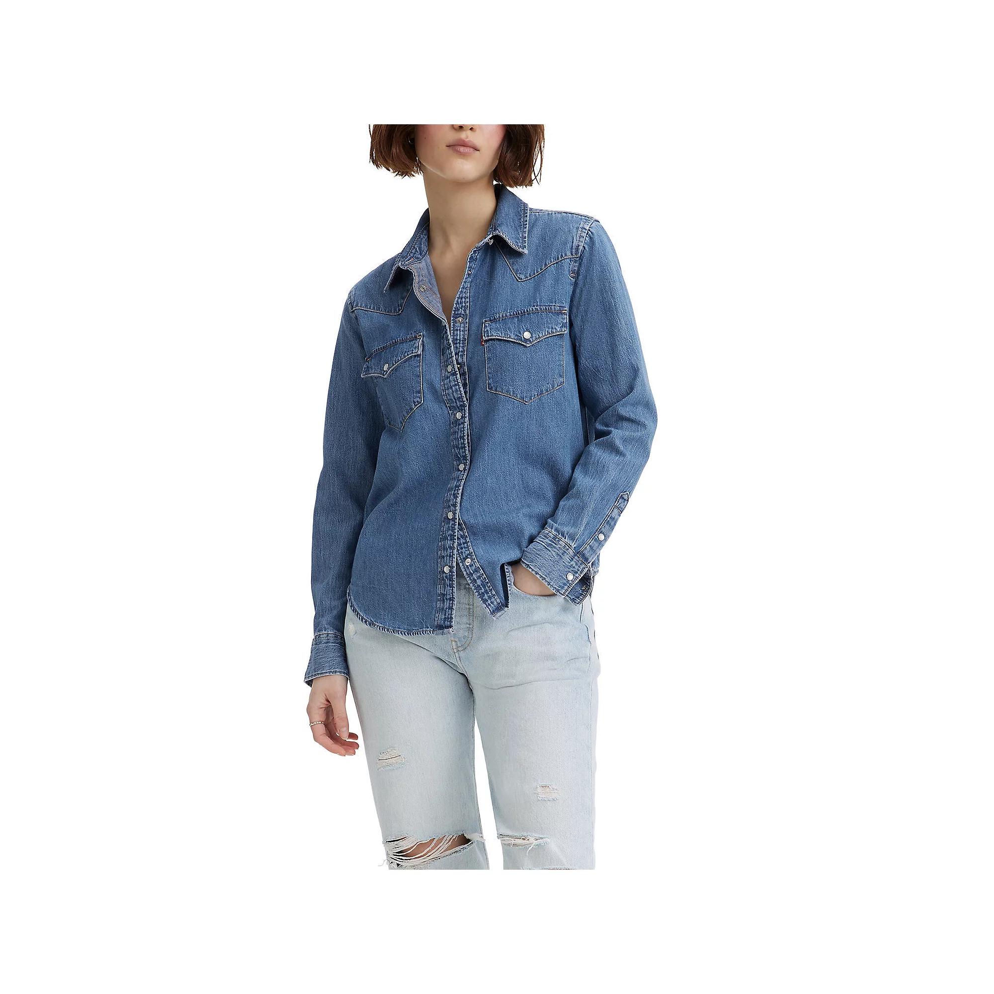 Women's Levi's® Western Denim Shirt,  Product Image